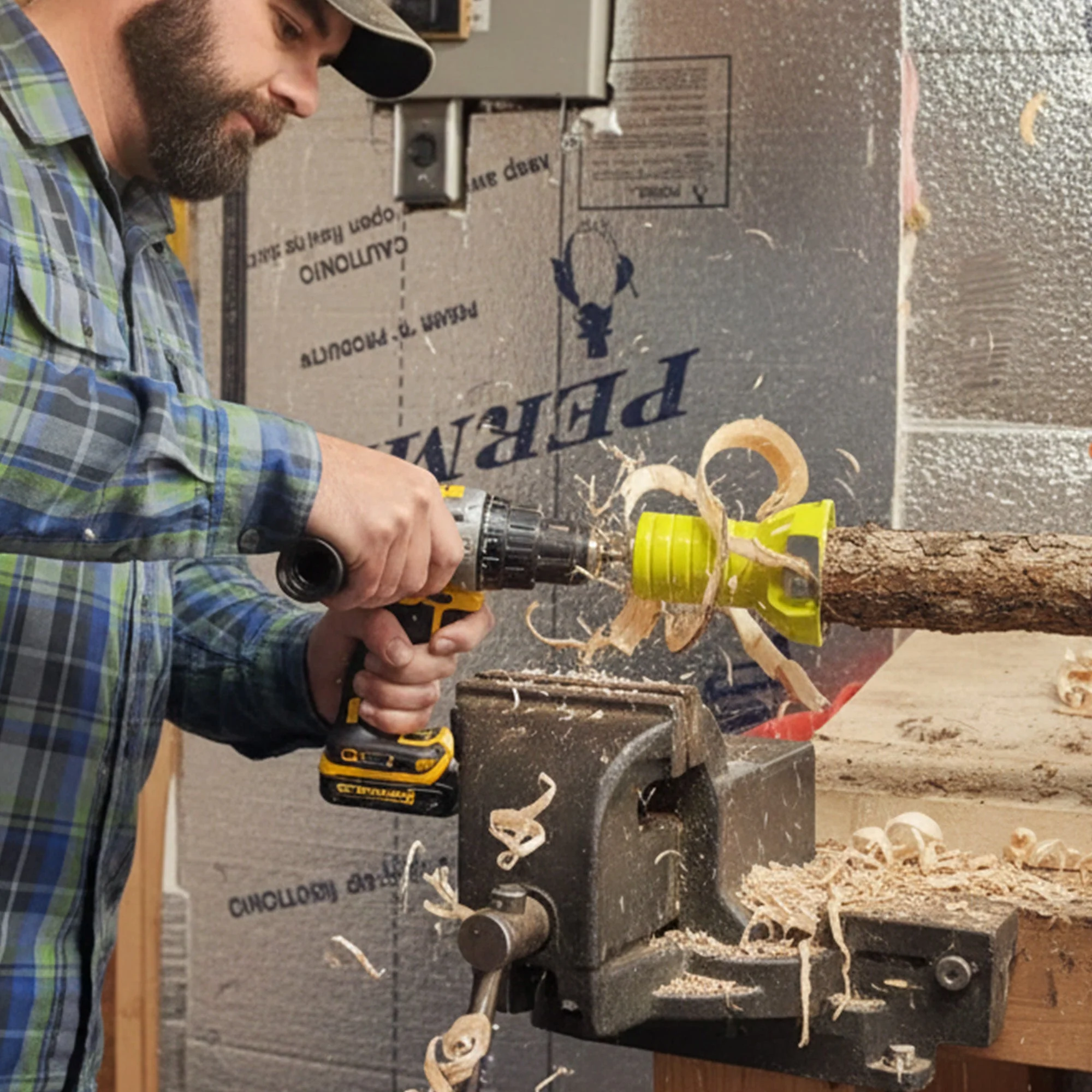 Timber Tuff TMC-01TCFB 1 Inch Aluminum Twin Blade Tenon Cutter w/ Forstner Bit - Image 4