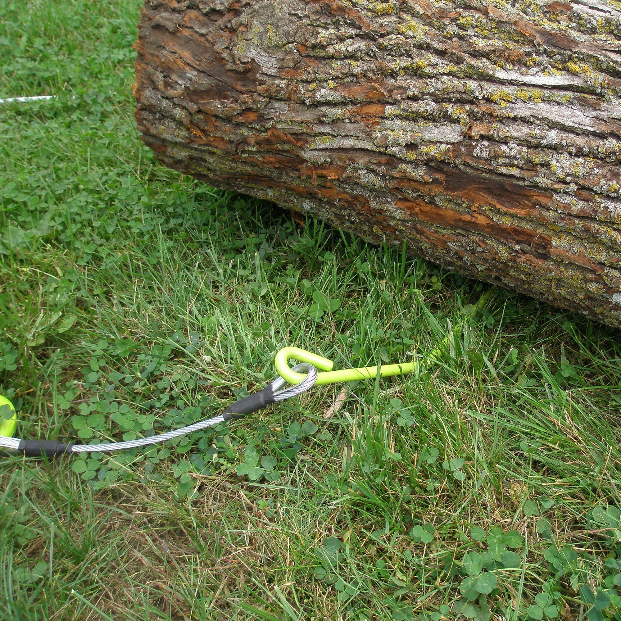 Timber Tuff TMW-48 15 Foot ATV UTV Log Choker Cable with Tow Rings & Probe Stake - Image 6