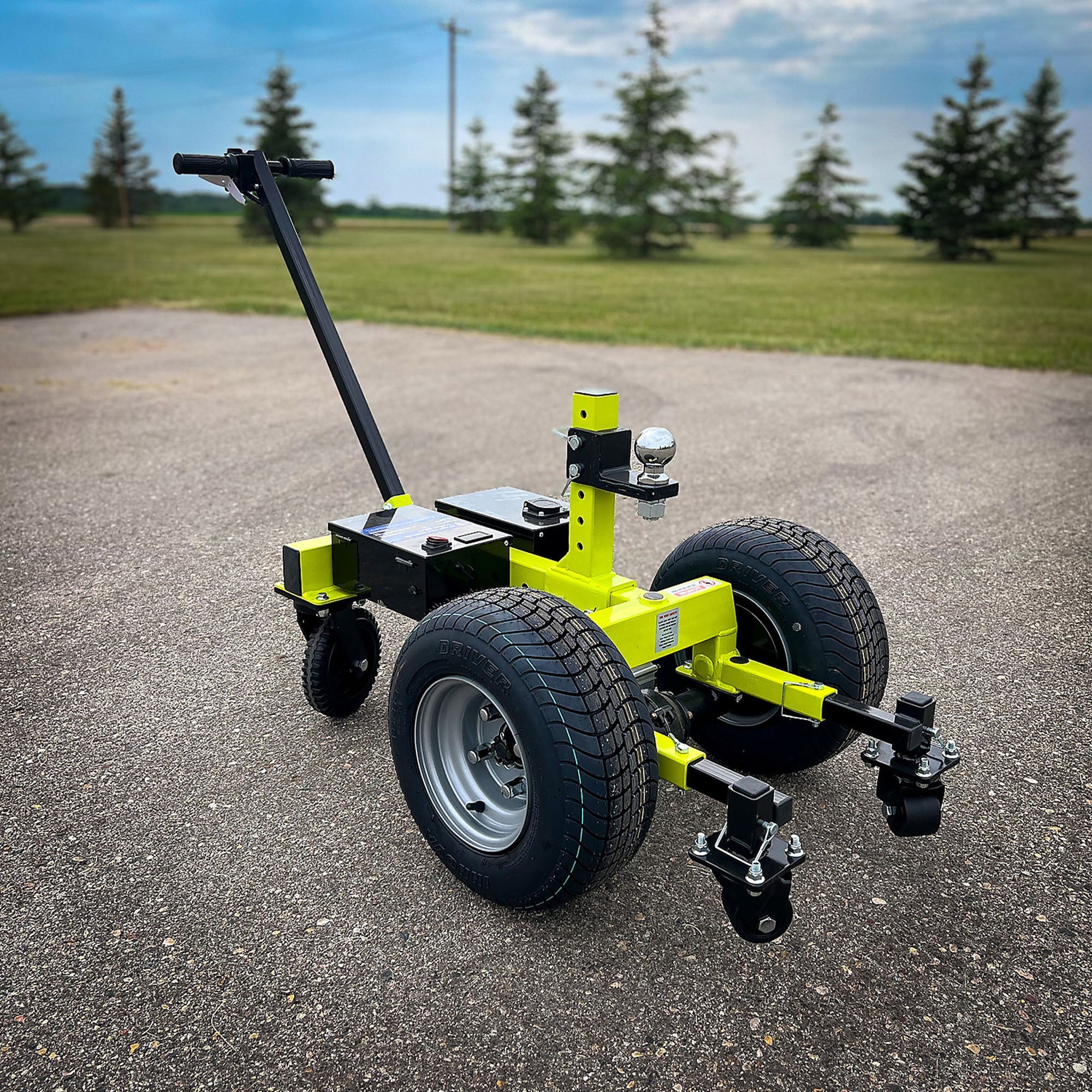 Tow Tuff 7500 Pound Capacity Electric Trailer Dolly with Pnuematic Tires, Green - Image 5