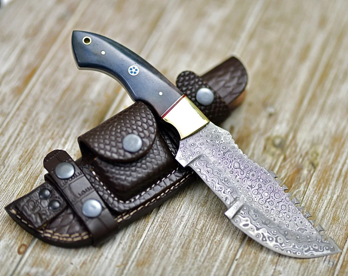 TrailMaster Tracker Knife with Brass & Bone Handle - Image 8