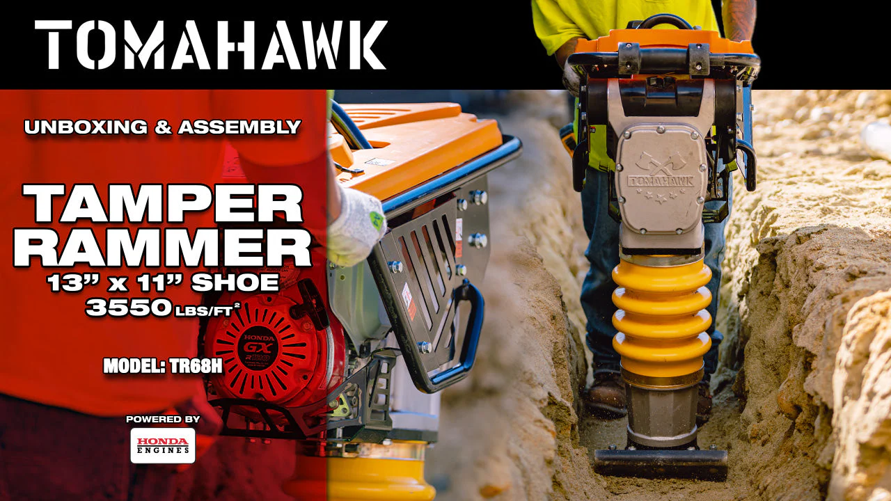 Transport Wheel Kit for 10" Tamper Shoe for Tomahawk Tamping Rammer - Image 3