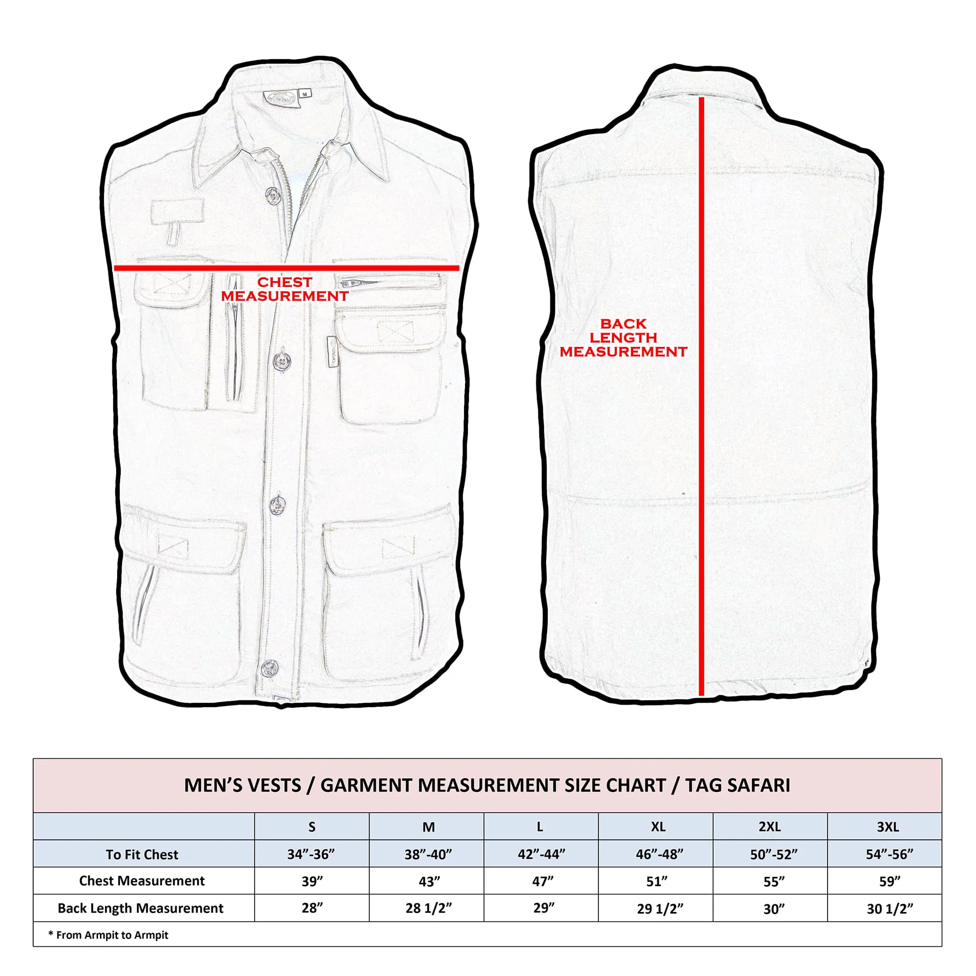 Travel Vest for Men - Khaki - Image 4