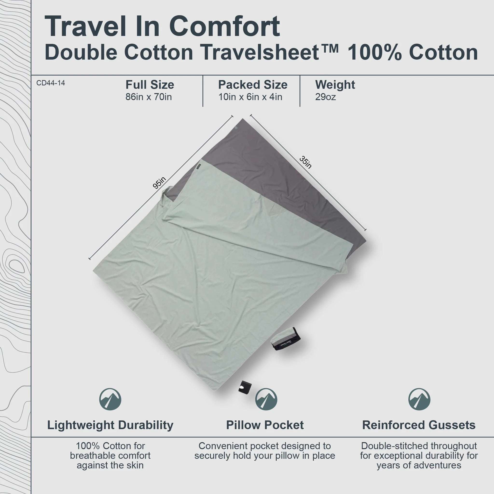TravelSheet™ - Cotton - Double - Image 3