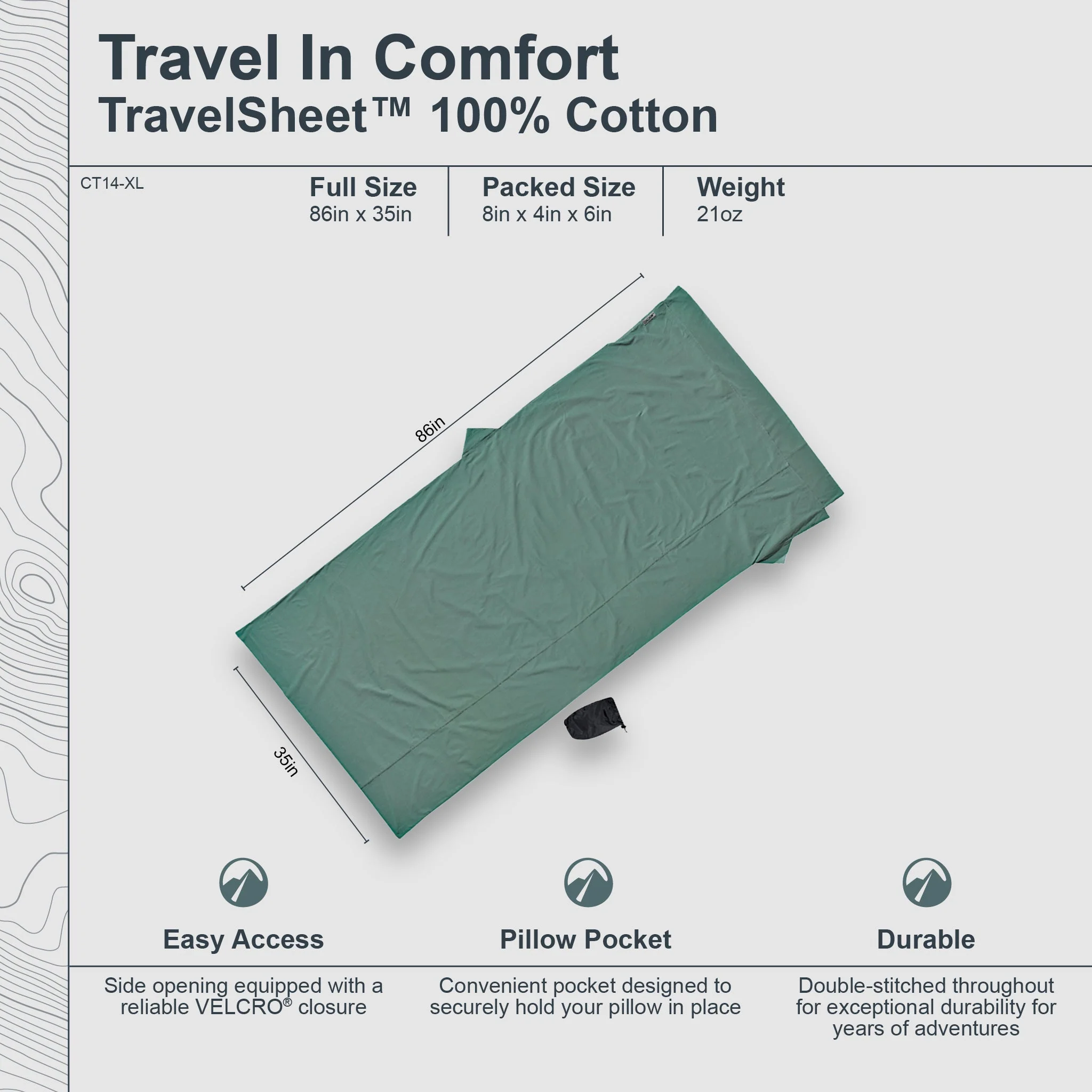 TravelSheet™ Cotton XL - Image 3