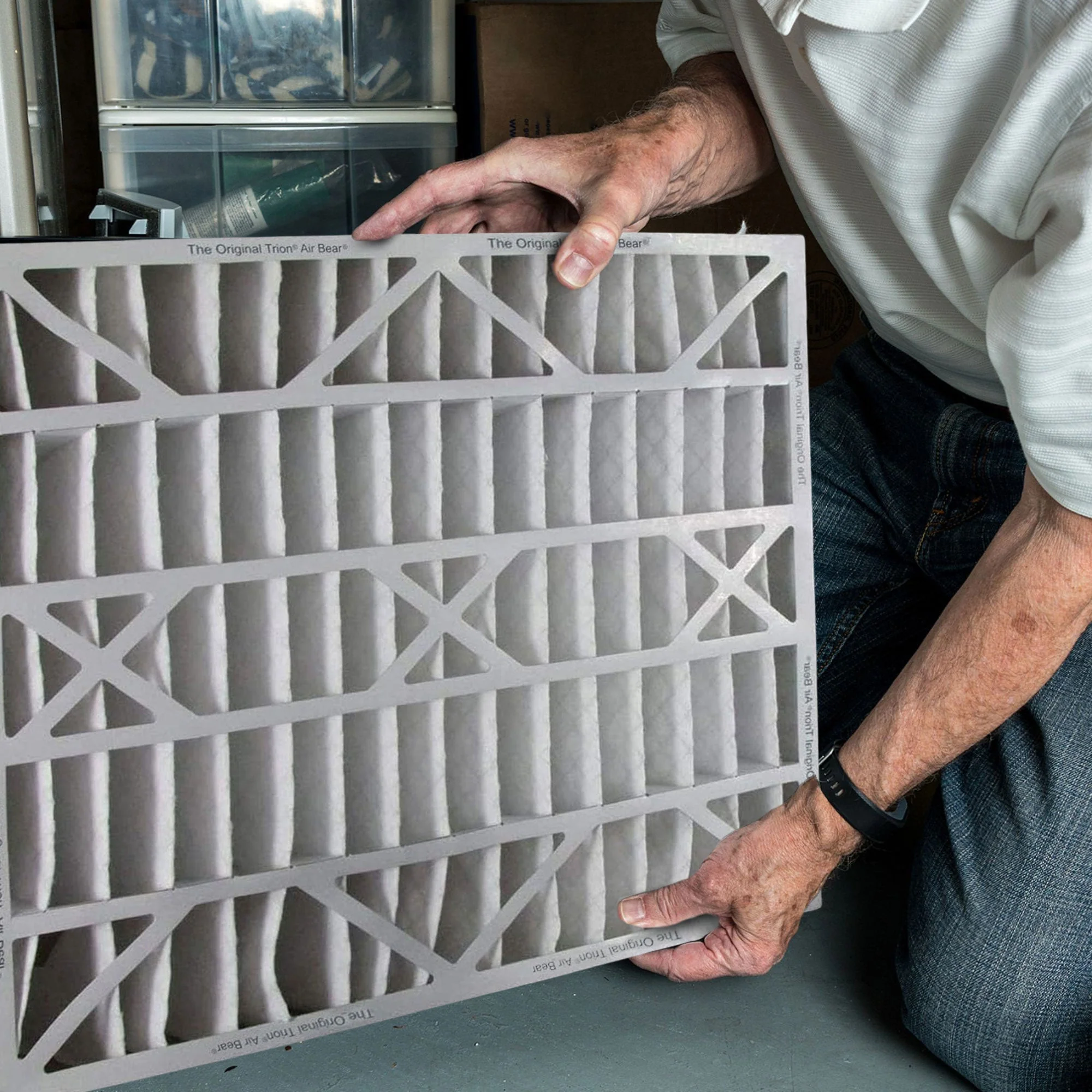 Trion 255649-102 Air Bear 20 x 25 x 5 Inch MERV 8 Air Purifier Filter (6 Pack) - Image 5