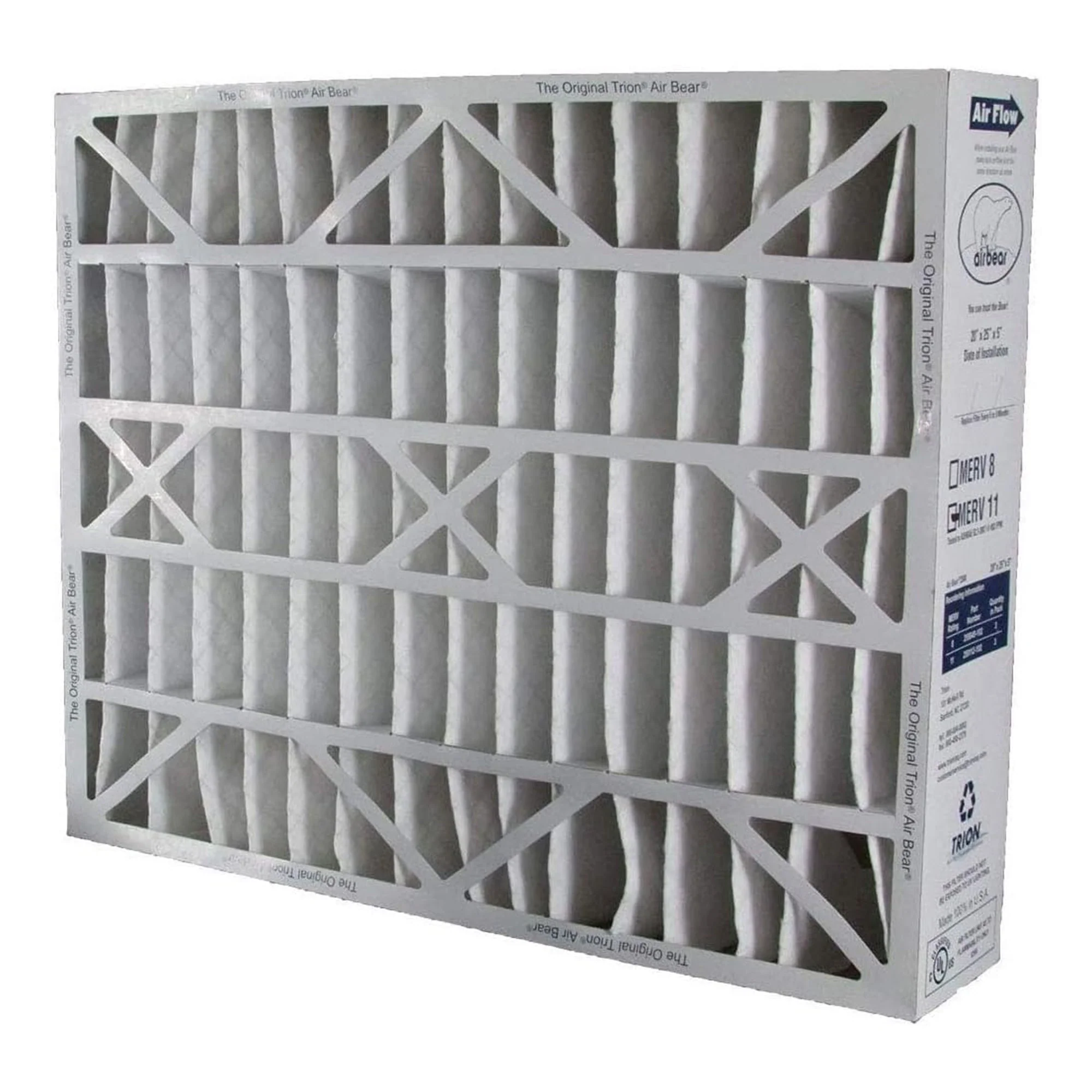 Trion 259112-102 Air Bear 20x25x5 Inch MERV 11 Air Purifier Filter (3 Pack) - Image 11