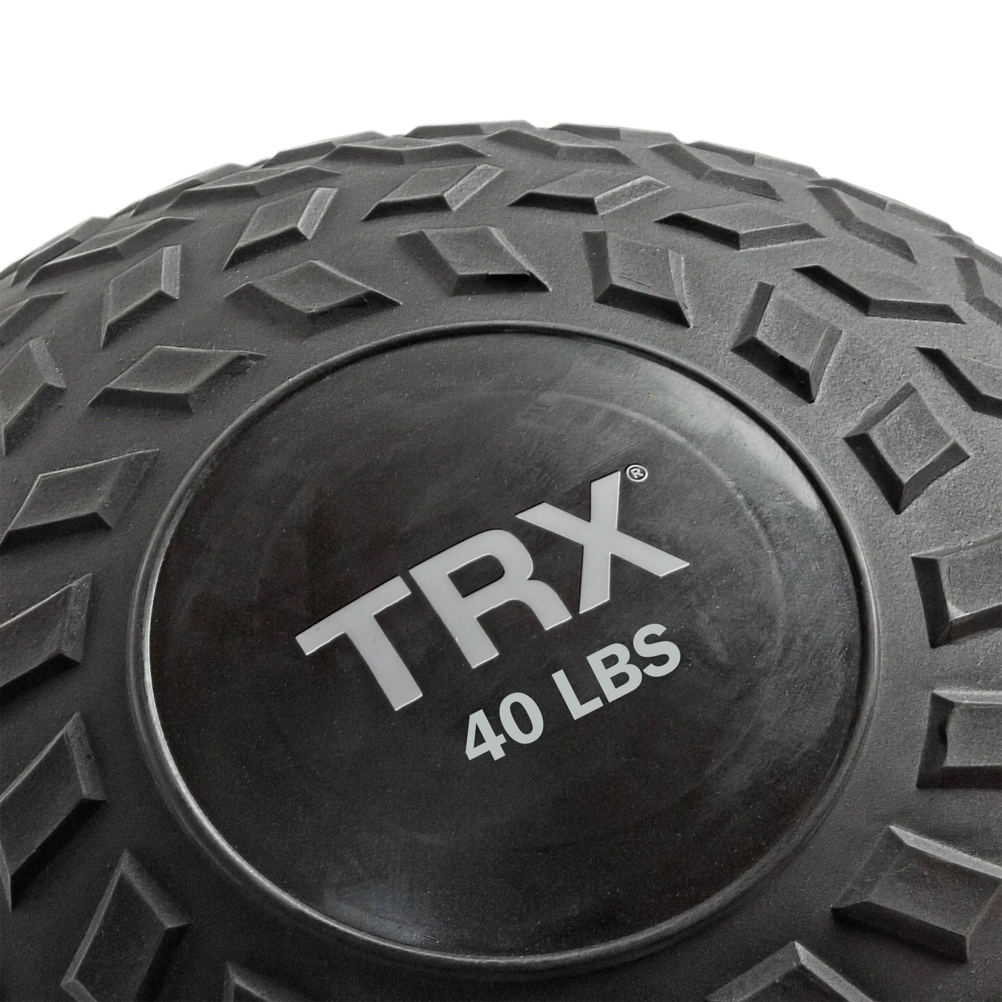 TRX 40 Pound Weighted Slam Ball for Full Body High Intensity Workouts, Black - Image 2