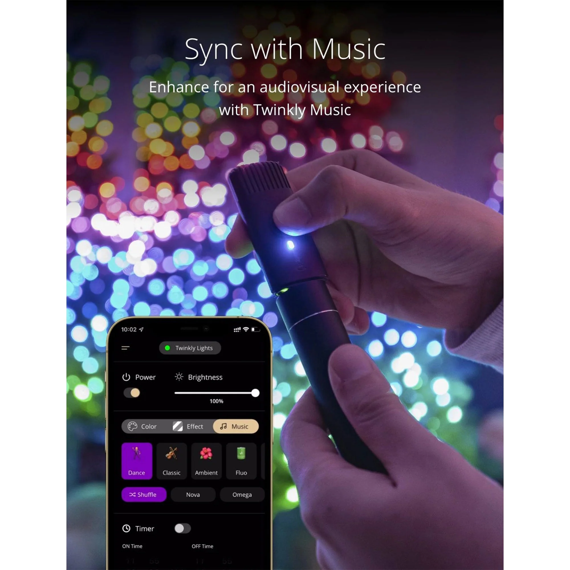 Twinkly Strings App-Controlled Smart LED Christmas Lights 400 Multicolor 105-Ft - Image 6