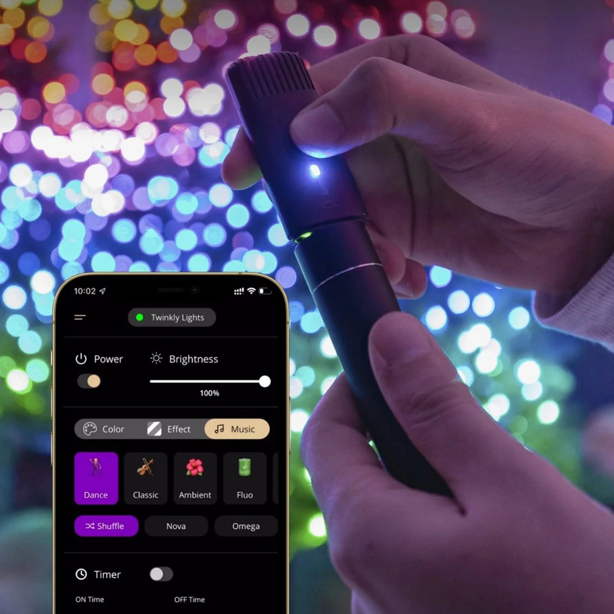 Twinkly Strings App-Controlled Smart LED Christmas Lights 400 Multicolor (4Pack) - Image 5