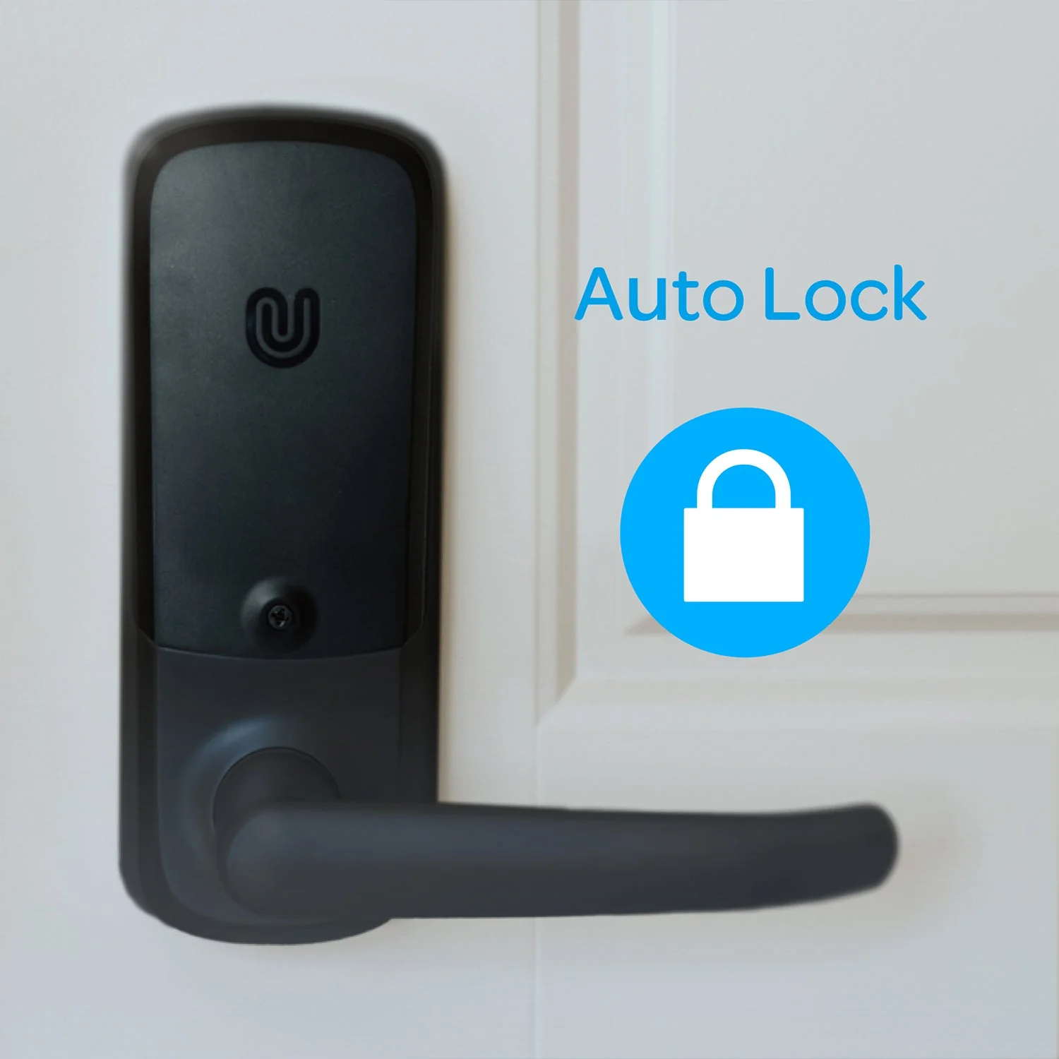 U-Tec Ultraloq UL3 BT 2nd Gen 5 in 1 Smart Home Door Lock Lever Handle, Black - Image 5