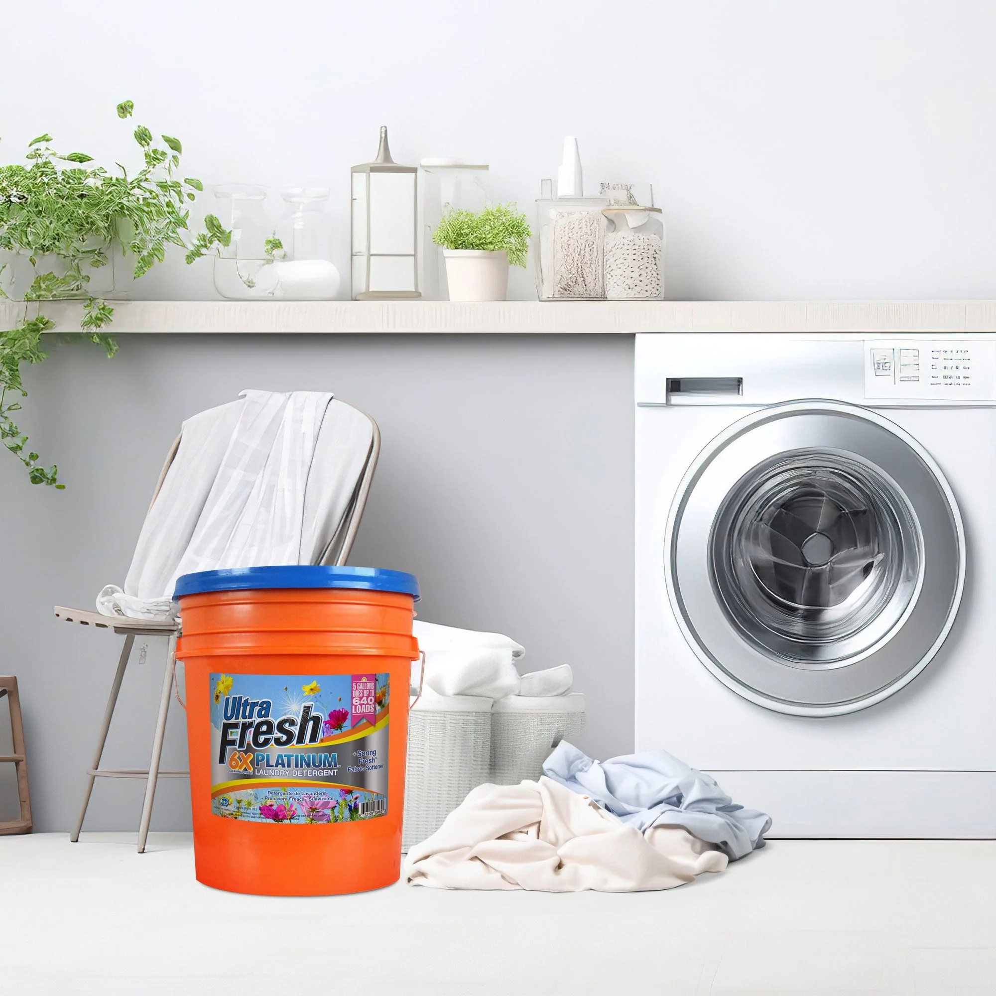 Ultra Fresh 6X Platinum 5 Gal Detergent with Spring Fresh Softener (4 Pack) - Image 8