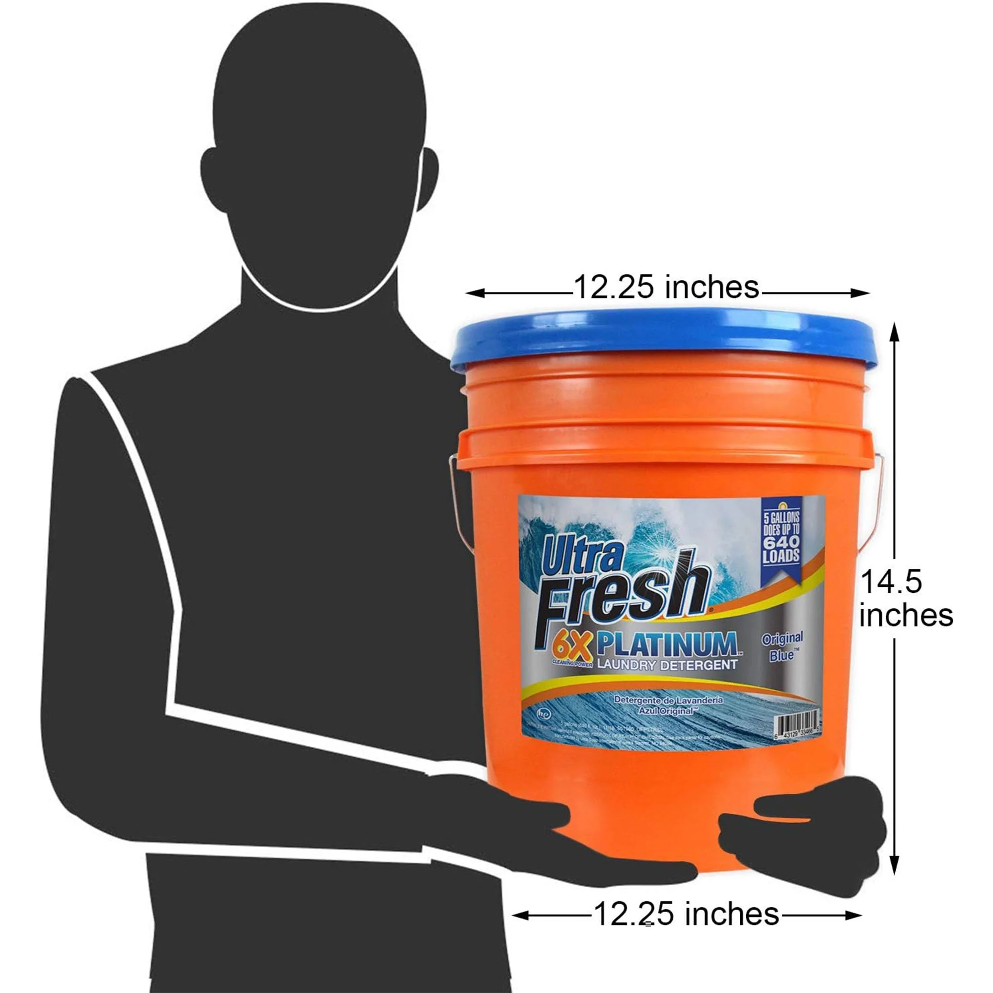 Ultra Fresh 6X Platinum 5 Gallon Laundry Detergent, Up to 640 Loads (3 Pack) - Image 3