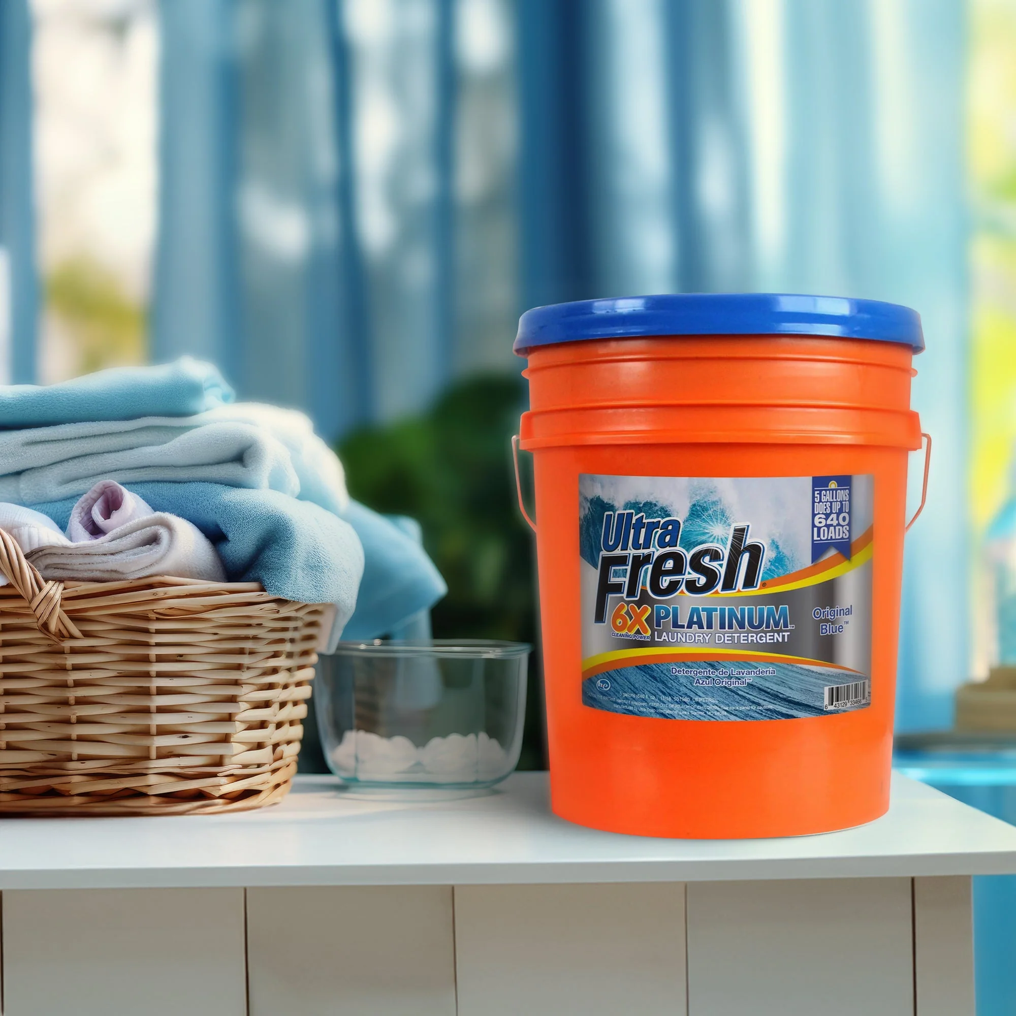 Ultra Fresh 6X Platinum 5 Gallon Laundry Detergent, Up to 640 Loads (4 Pack) - Image 8