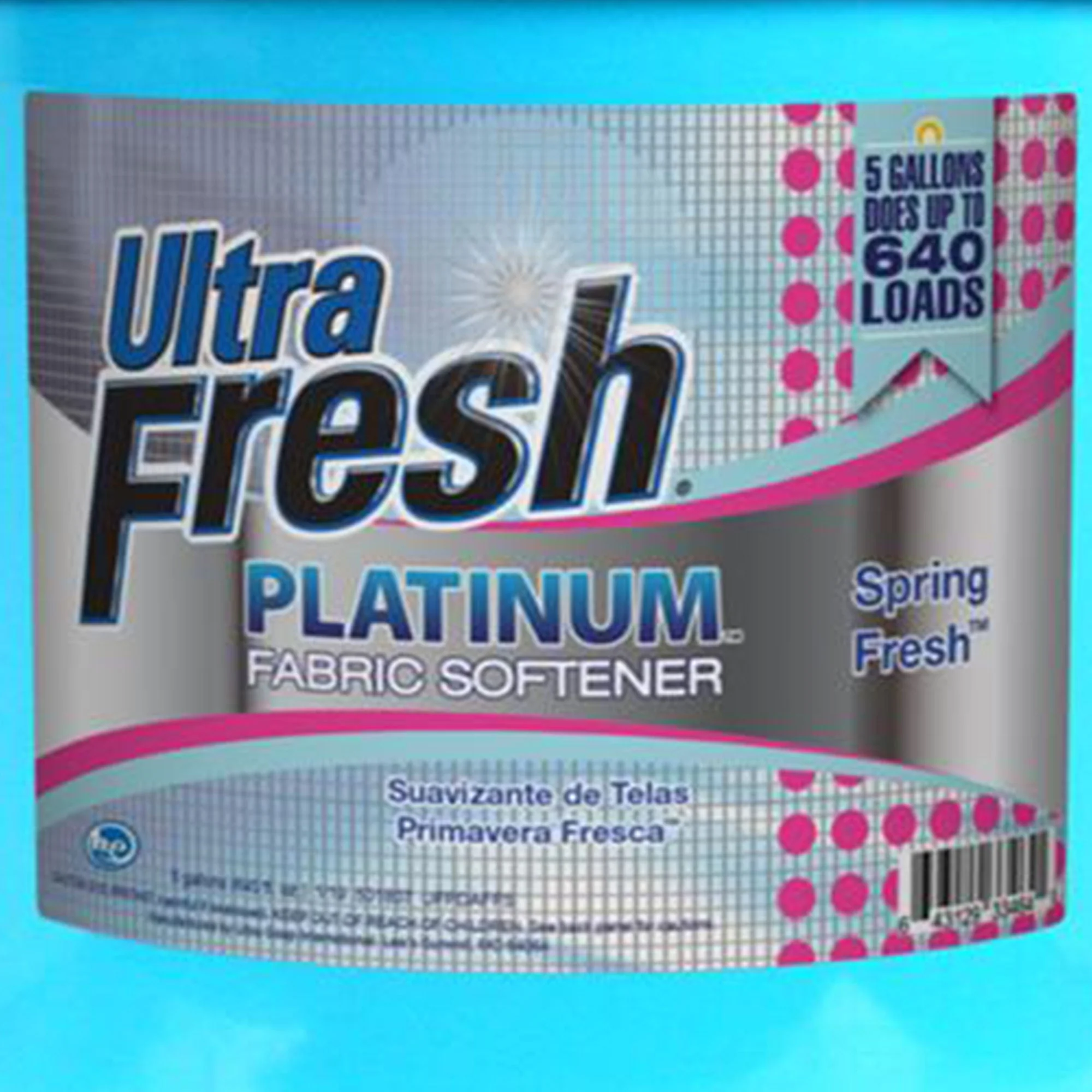 Ultra Fresh Platinum 5 Gal Spring Fresh Fabric Softener Up to 640 Loads w/Pump - Image 8
