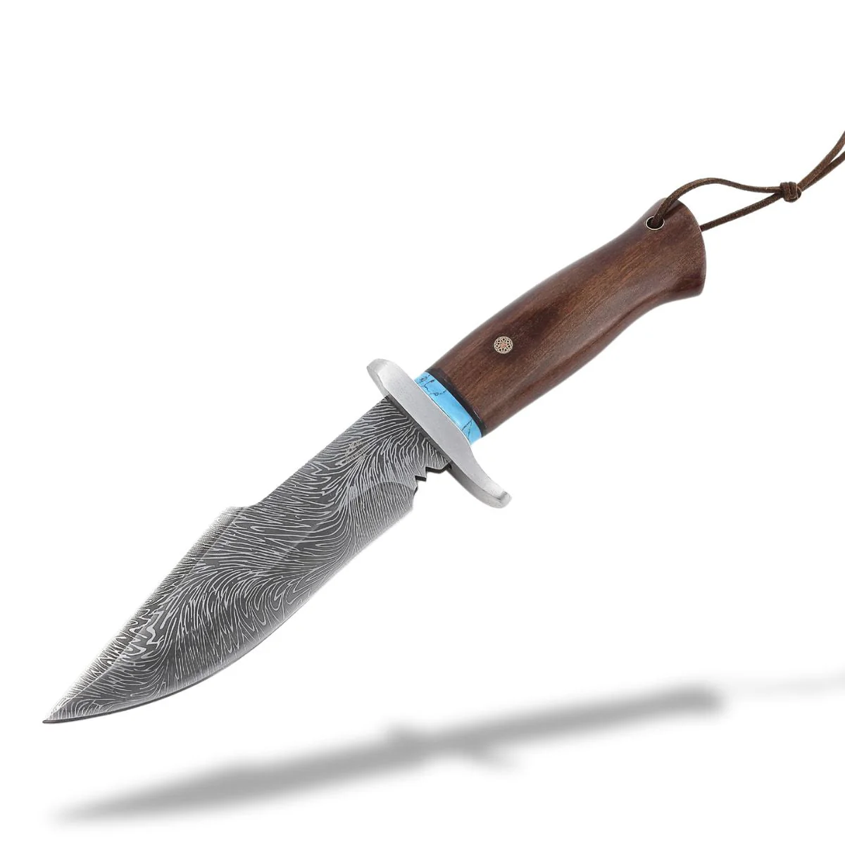 Umbra Japanese Hunting Knife with VG-10 Damacus Blade and Walnut Wood Handle - Image 5