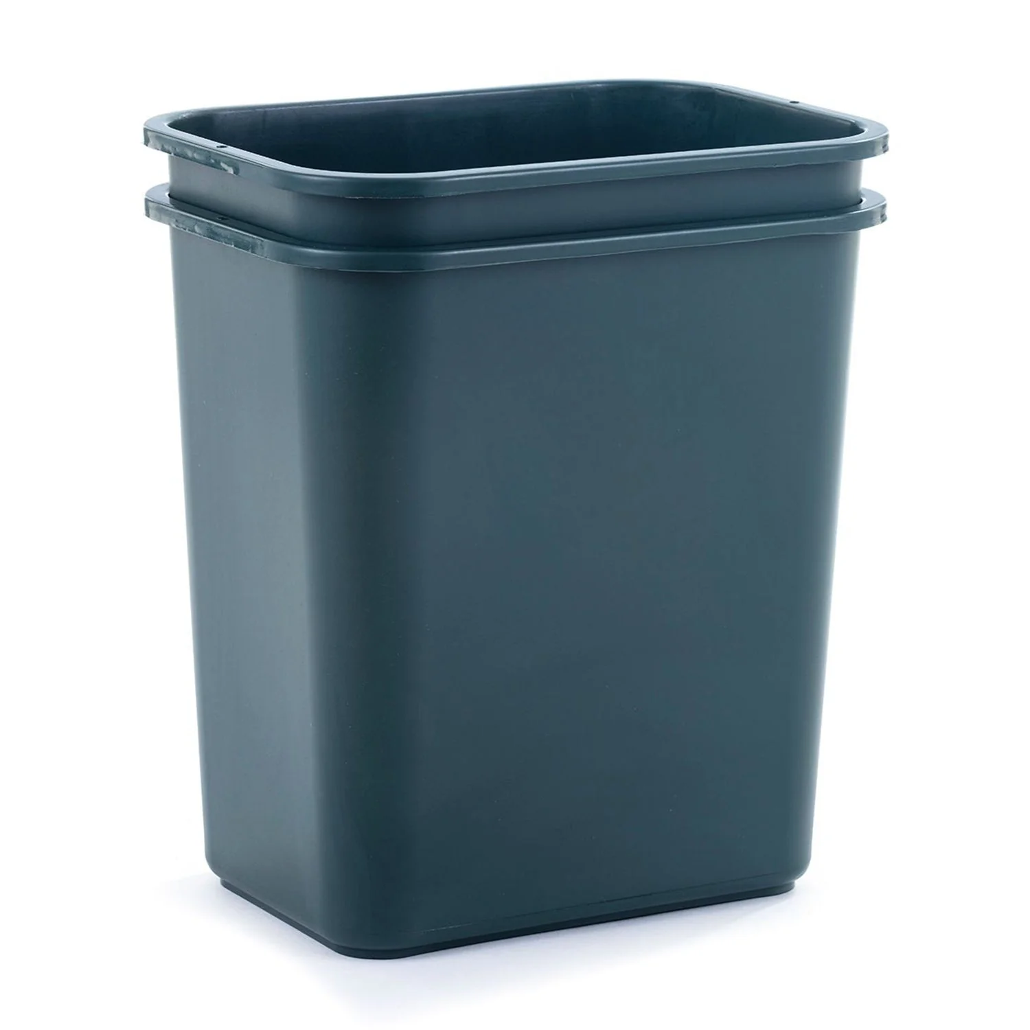 United Solutions 28 Quart ECOSolution Recyclable Plastic Wastebasket, (12 Pack) - Image 5