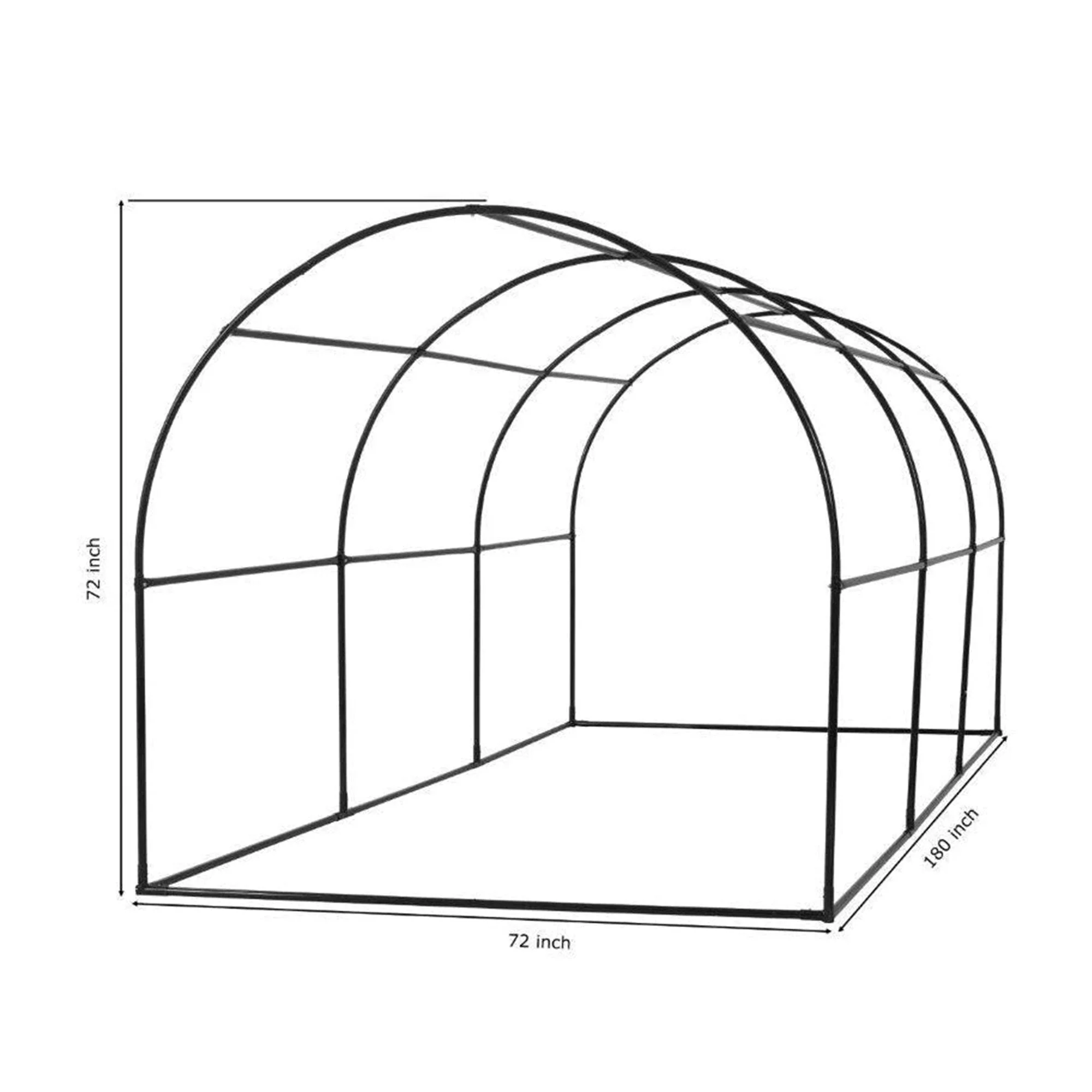 Upper Bounce Ogrow 2 Door Walk In Greenhouse with Ventilation Windows, White - Image 8