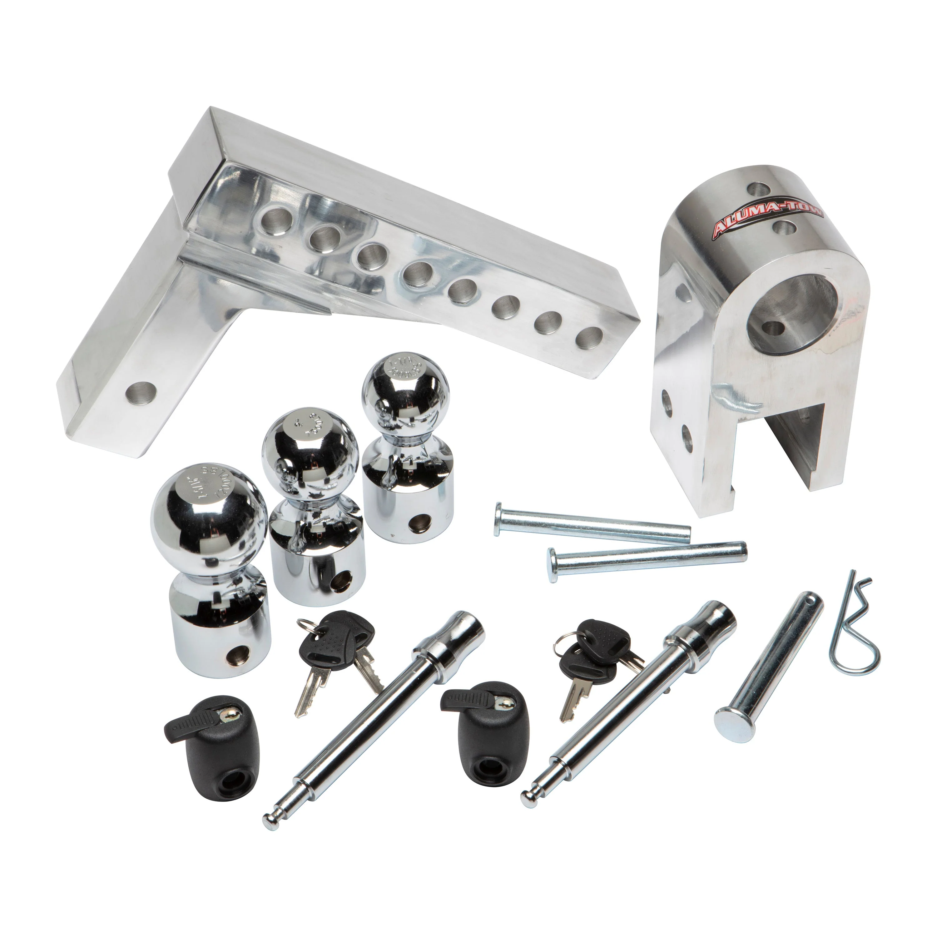 Uriah Products Adjustable Aluminum Hitch Mount with up to 8 Inch Rise and Drop - Image 3