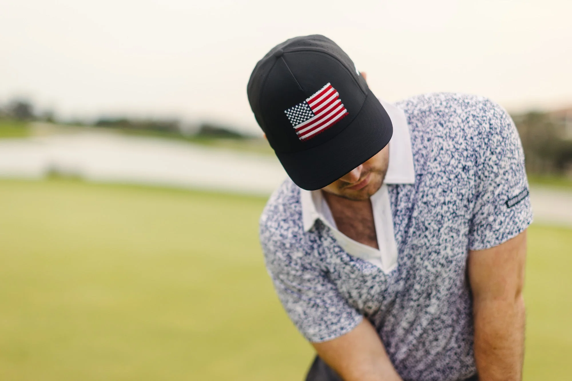 USA Flag Golf Hat - Image 2
