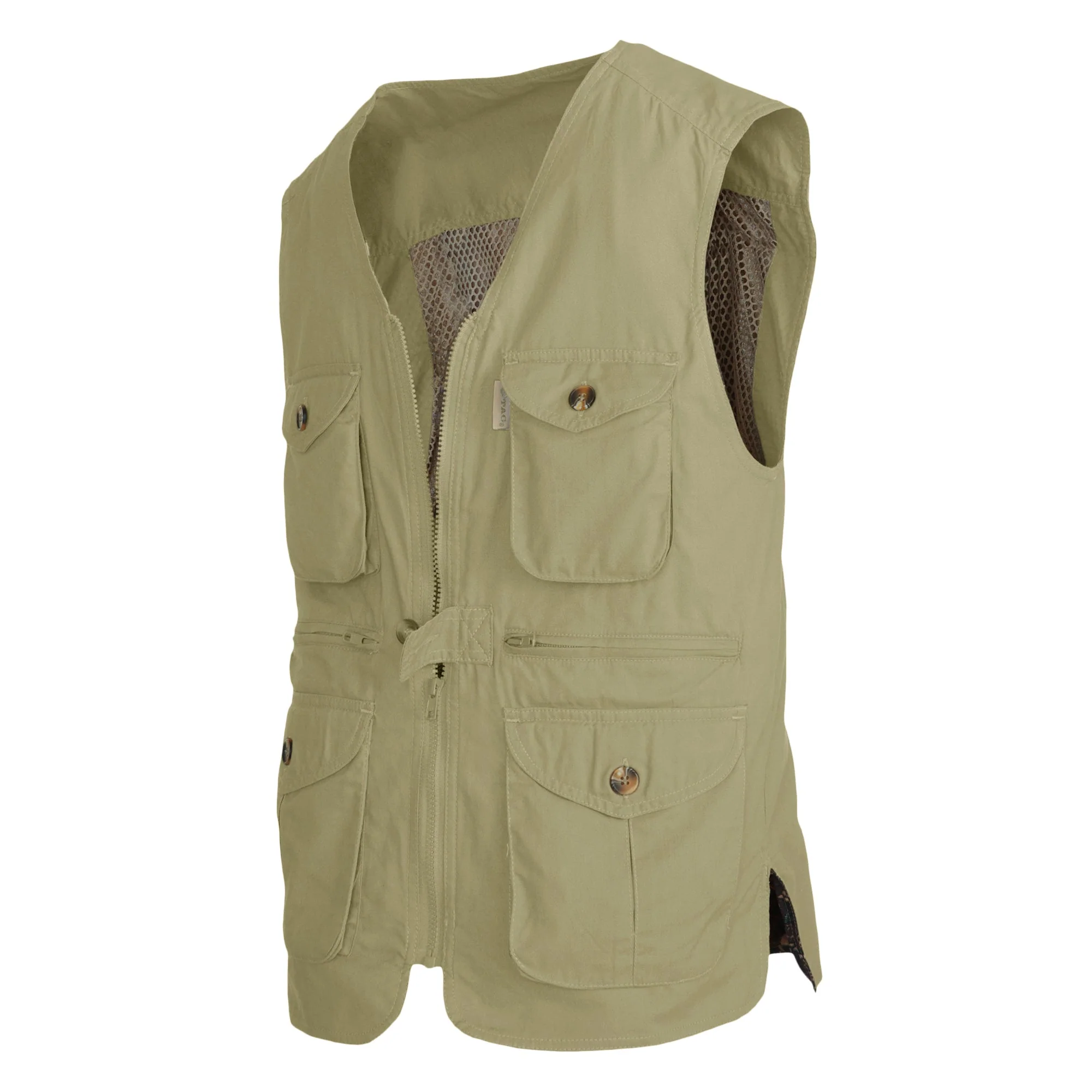 Vent Back Livingstone Vest for Women - Khaki - Image 3