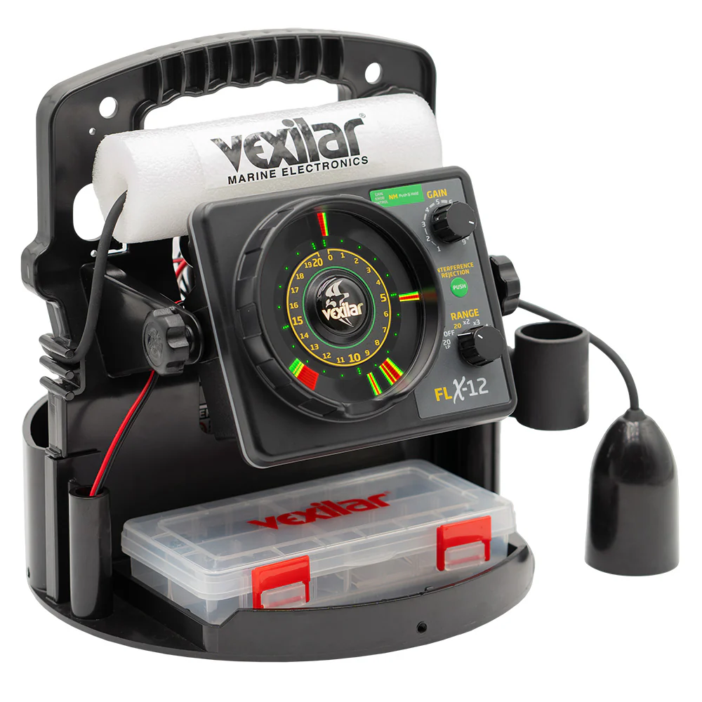 Vexilar FLX-12 Pro Pack II Fishing System w/12 Degree Ice Ducer - Image 3