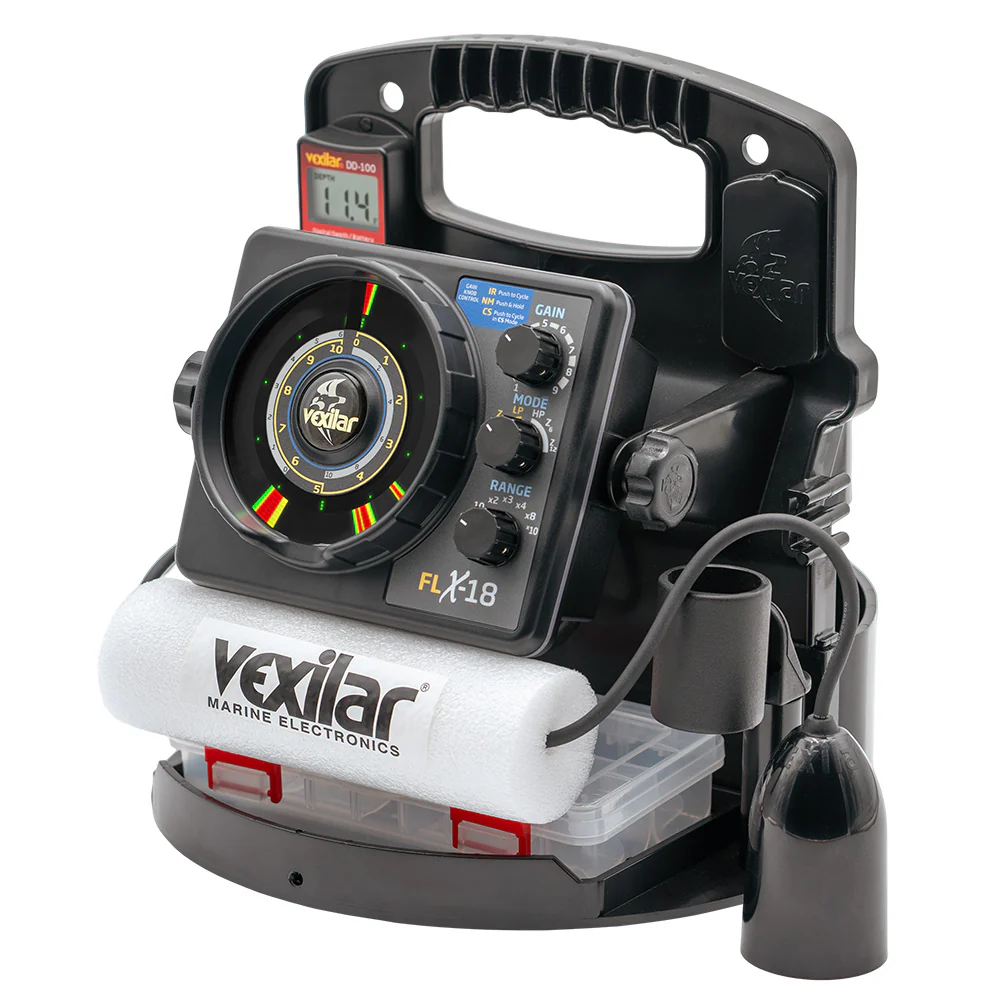 Vexilar FLX-18 Pro Pack II Fishing System w/12 Degree Ice-Ducer DD-100 - Image 3