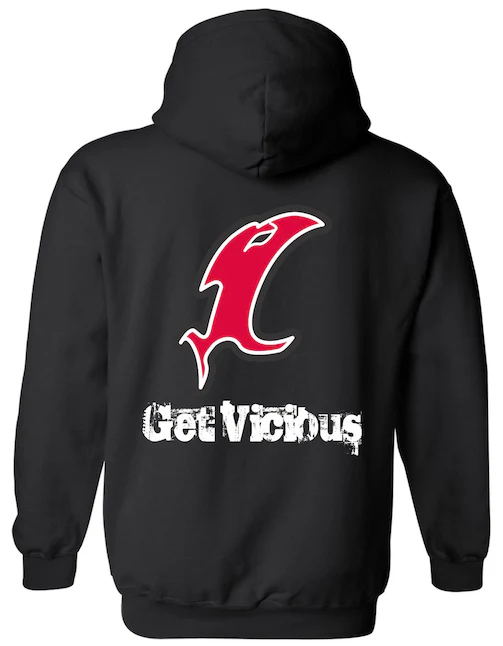 Vicious Classic Black Hoodie - Image 2