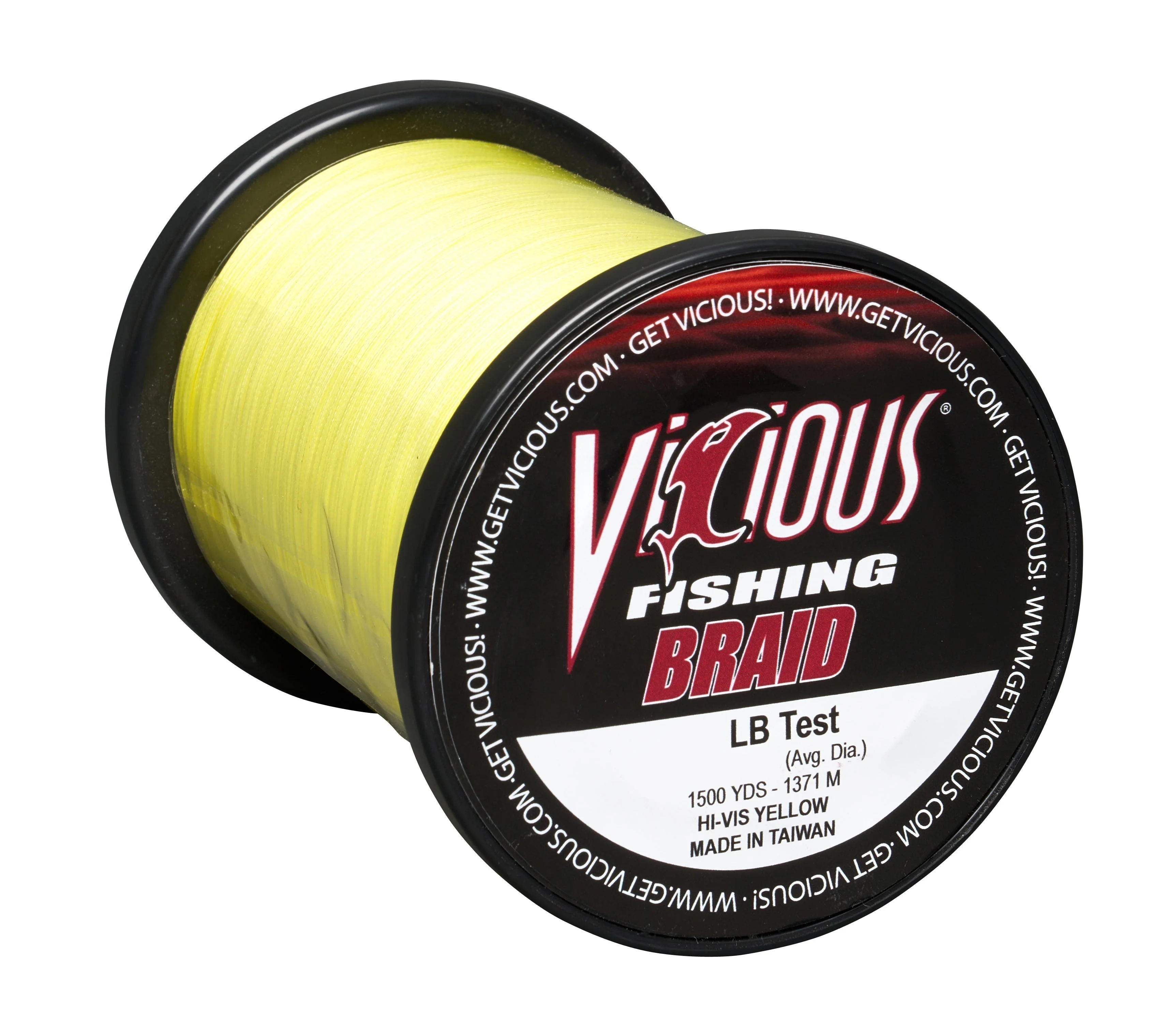 Vicious Standard Yellow Braid - 20 Lb Test - Image 2