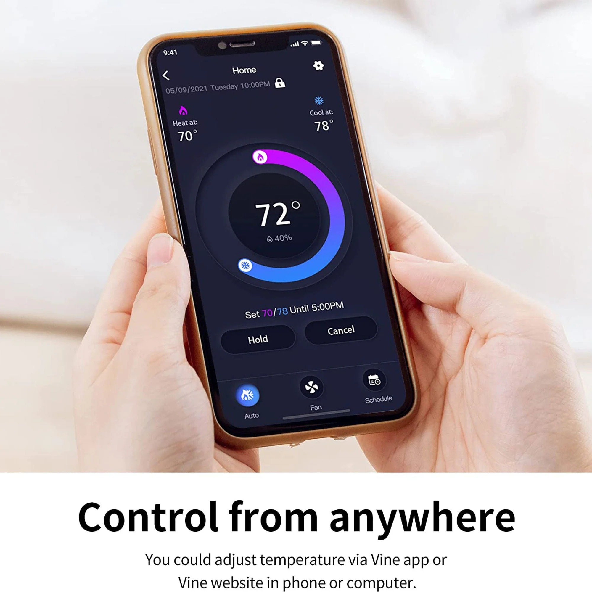 Vine Wi Fi 7 Day and 8 Period Programmable Smart Home Thermostat, 6th Gen - Image 7