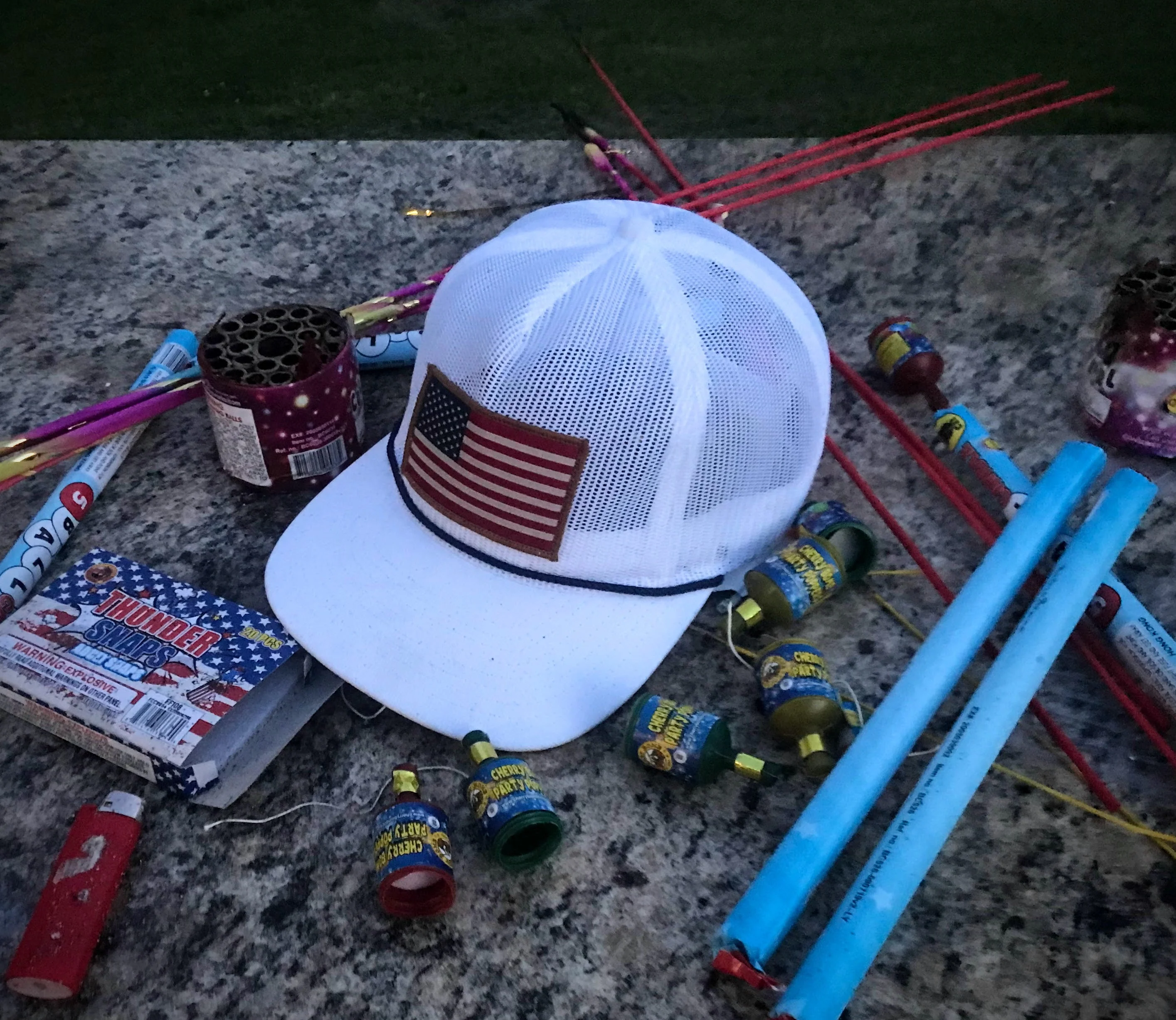 Vintage All Mesh American Flag Rope Cap - Image 6