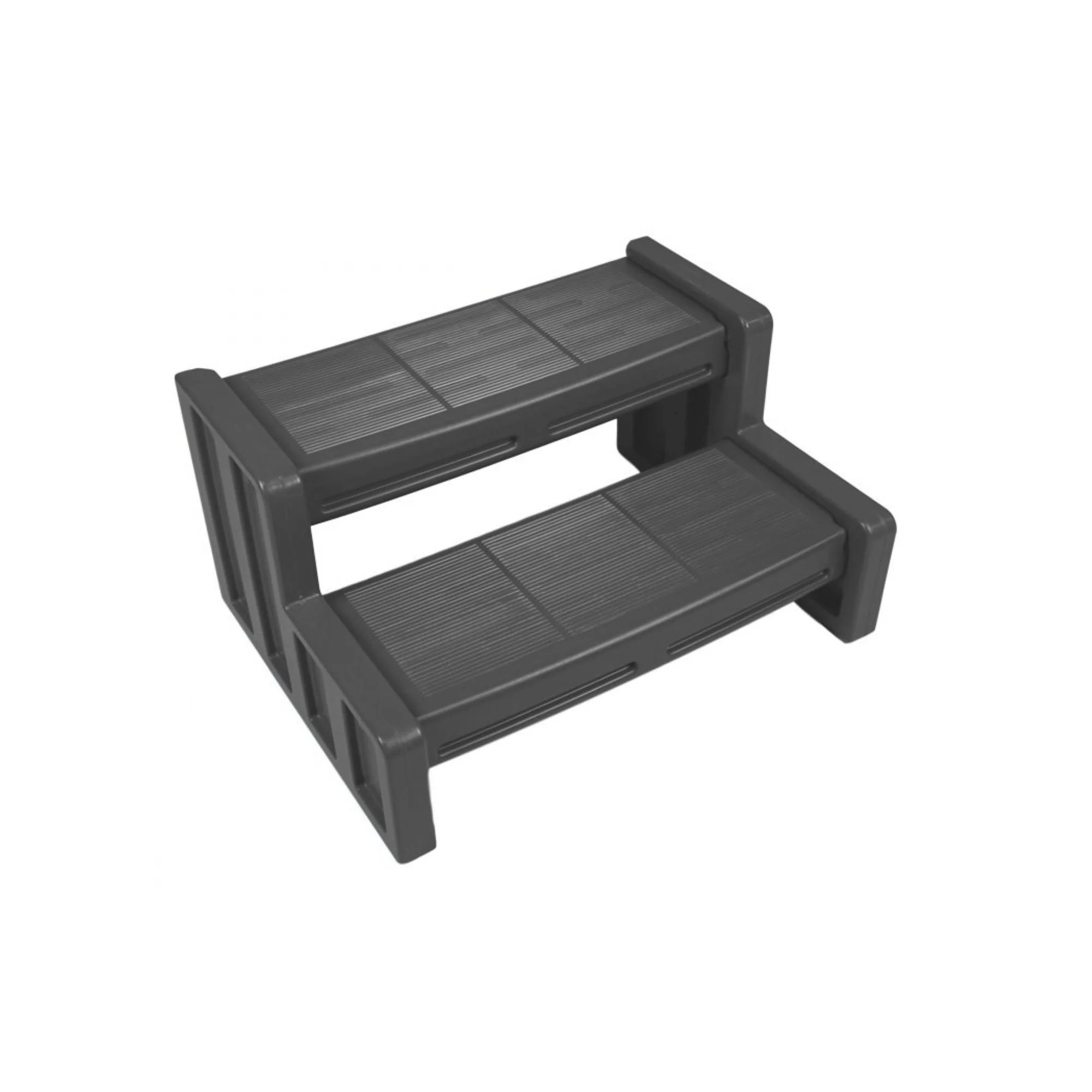 Vinyl Works 29 Inch Deluxe Resin Multi Purpose Home Spa and Hot Tub Steps, Gray - Image 2