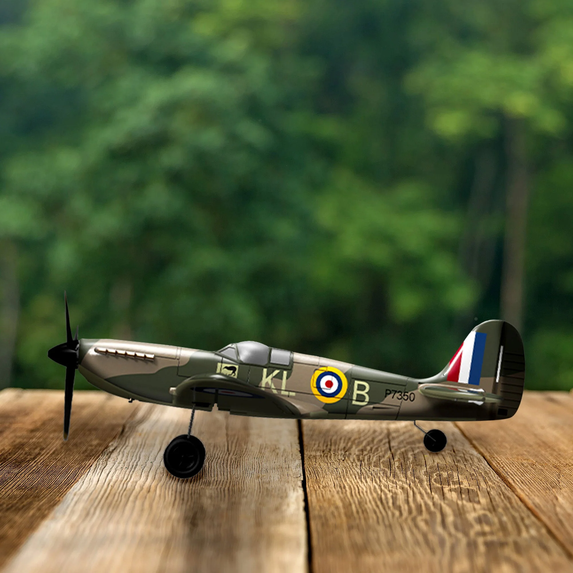VOLANTEXRC 4-CH Spitfire One Key Remote Control Airplane with Xpilot Stabilizer - Image 7