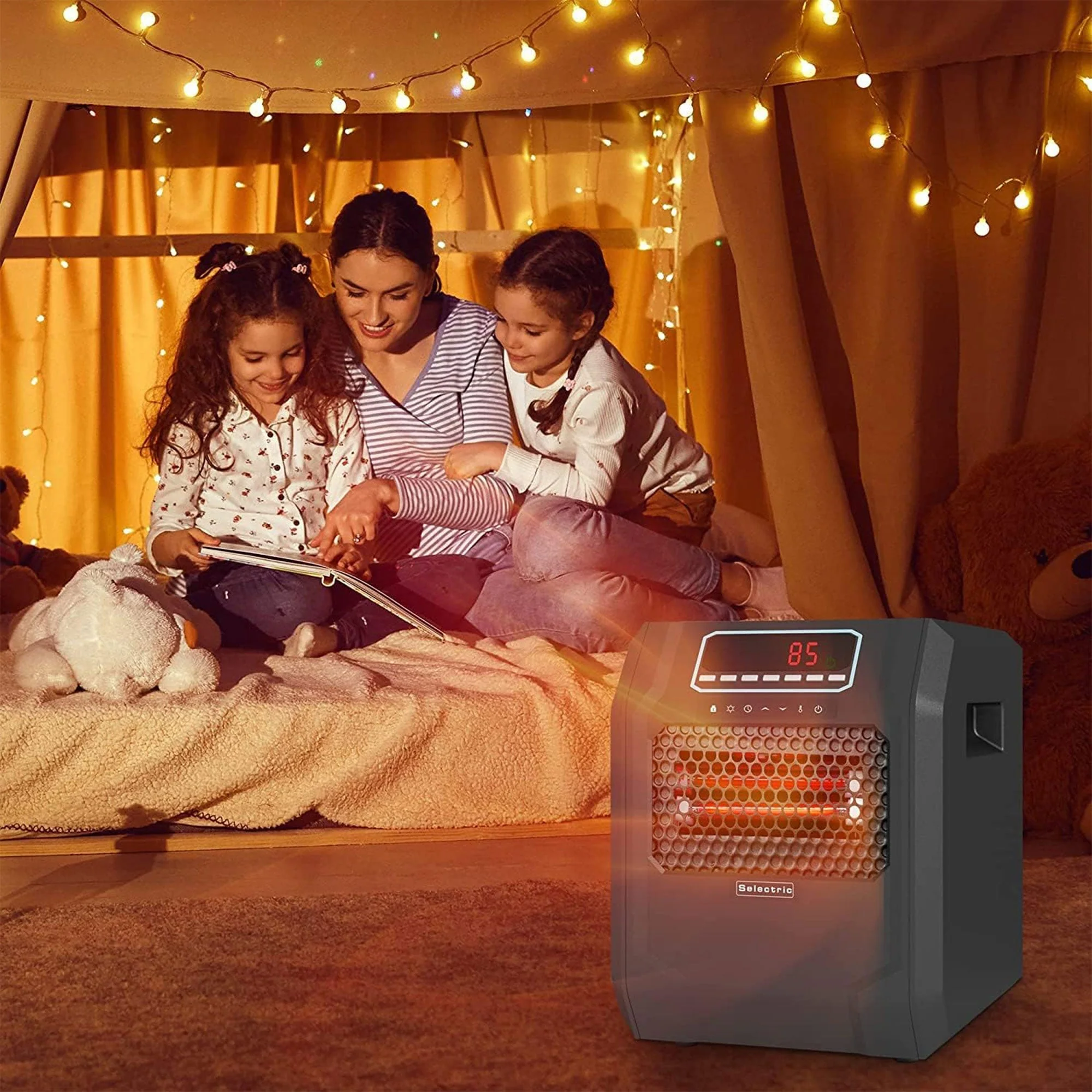 VOLTORB Portable Electric Space Heater w/Remote Control & Fan Only Mode (2 Pack) - Image 11