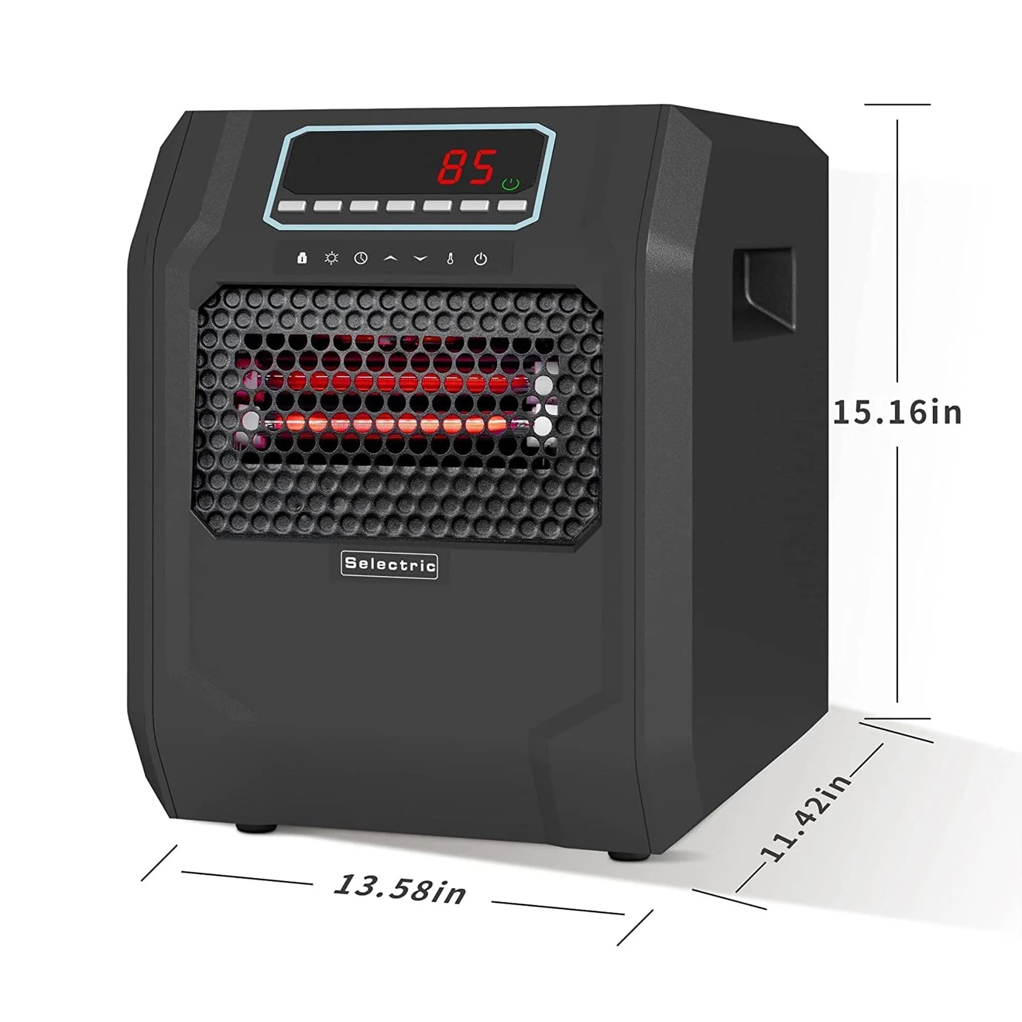VOLTORB Portable Electric Space Heater w/Remote Control & Fan Only Mode (2 Pack) - Image 4