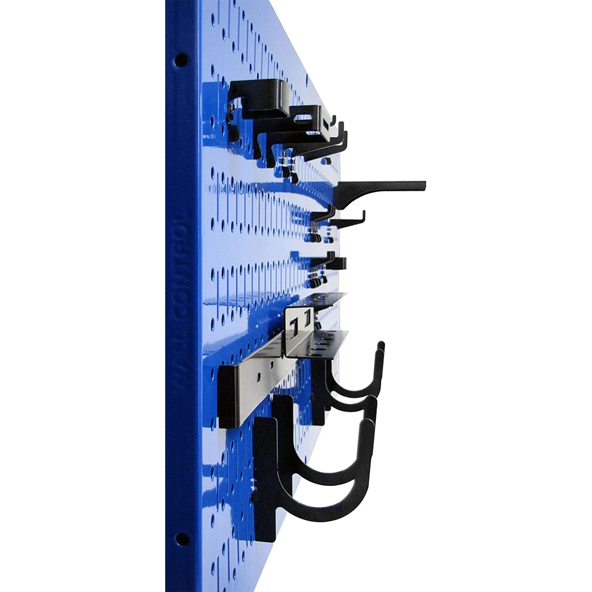 Wall Control 32" x 16" Horizontal Pegboard Garage Tool Organizer, Blue (3 Pack) - Image 5