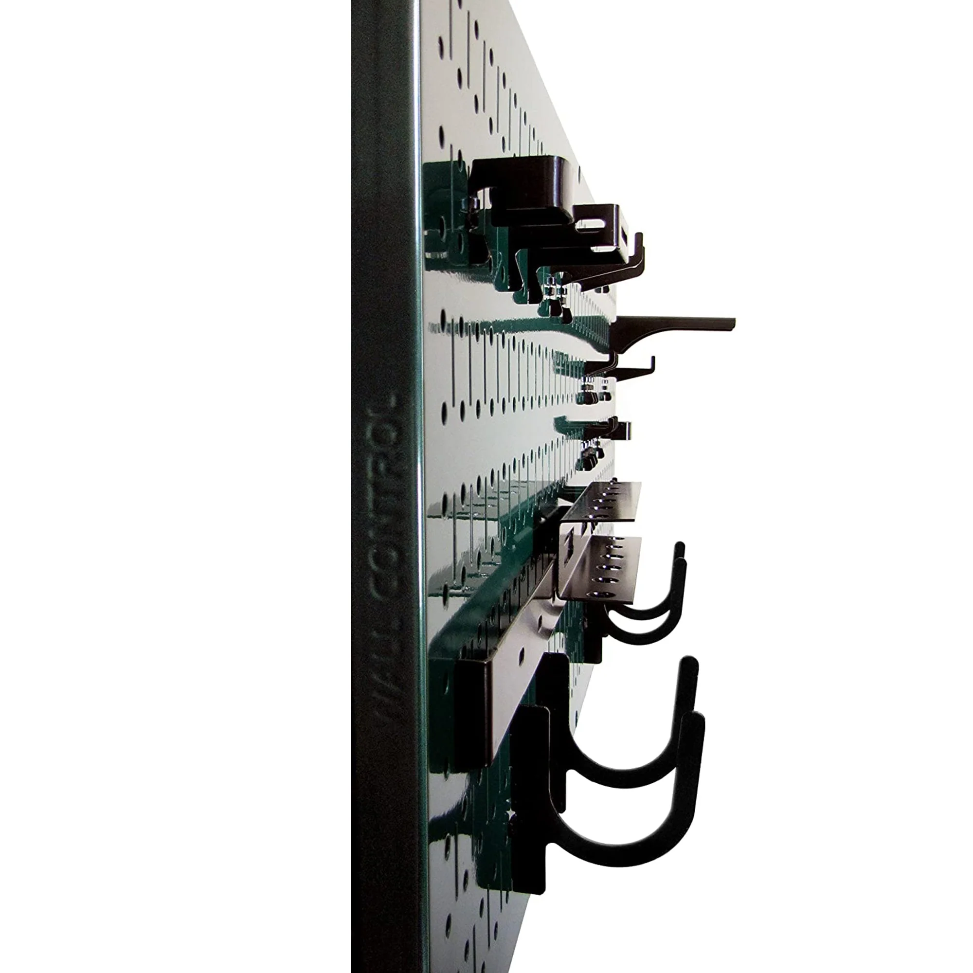 Wall Control 32" x 16" Horizontal Pegboard Garage Tool Organizer, Green (3 Pack) - Image 5