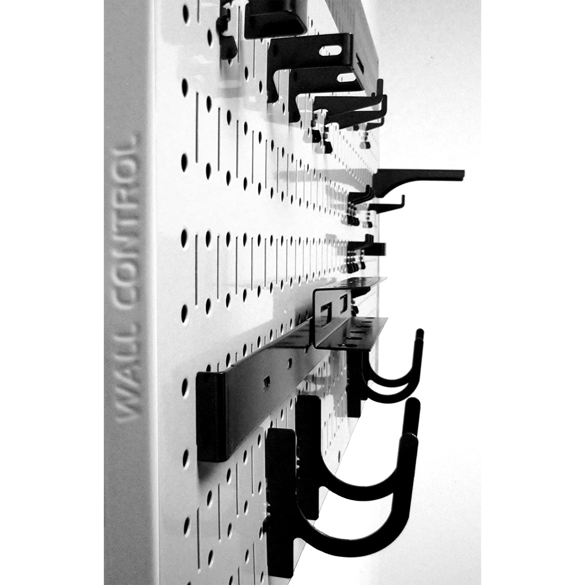 Wall Control 32" x 16" Horizontal Pegboard Garage Tool Organizer, Grey (2 Pack) - Image 3