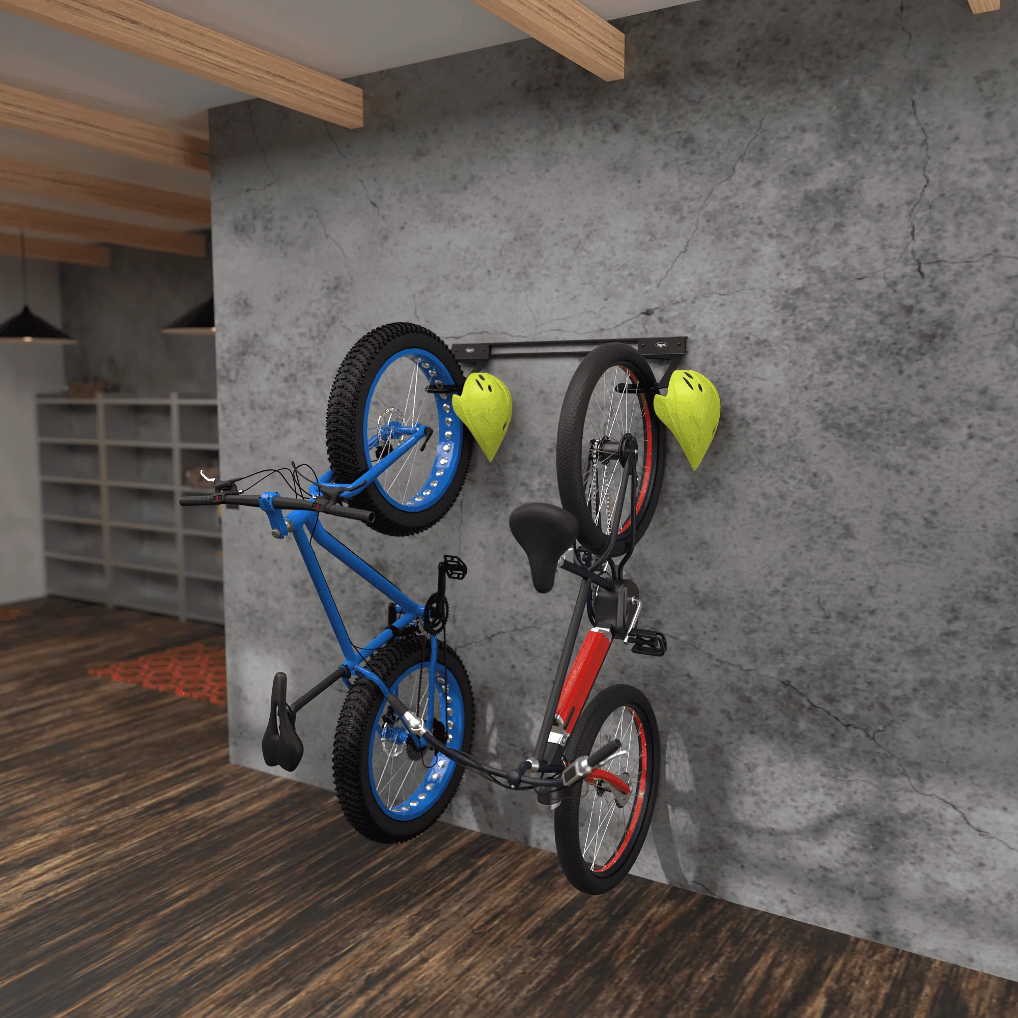 Wall Rack for 2 Jumbo Bikes - Image 6