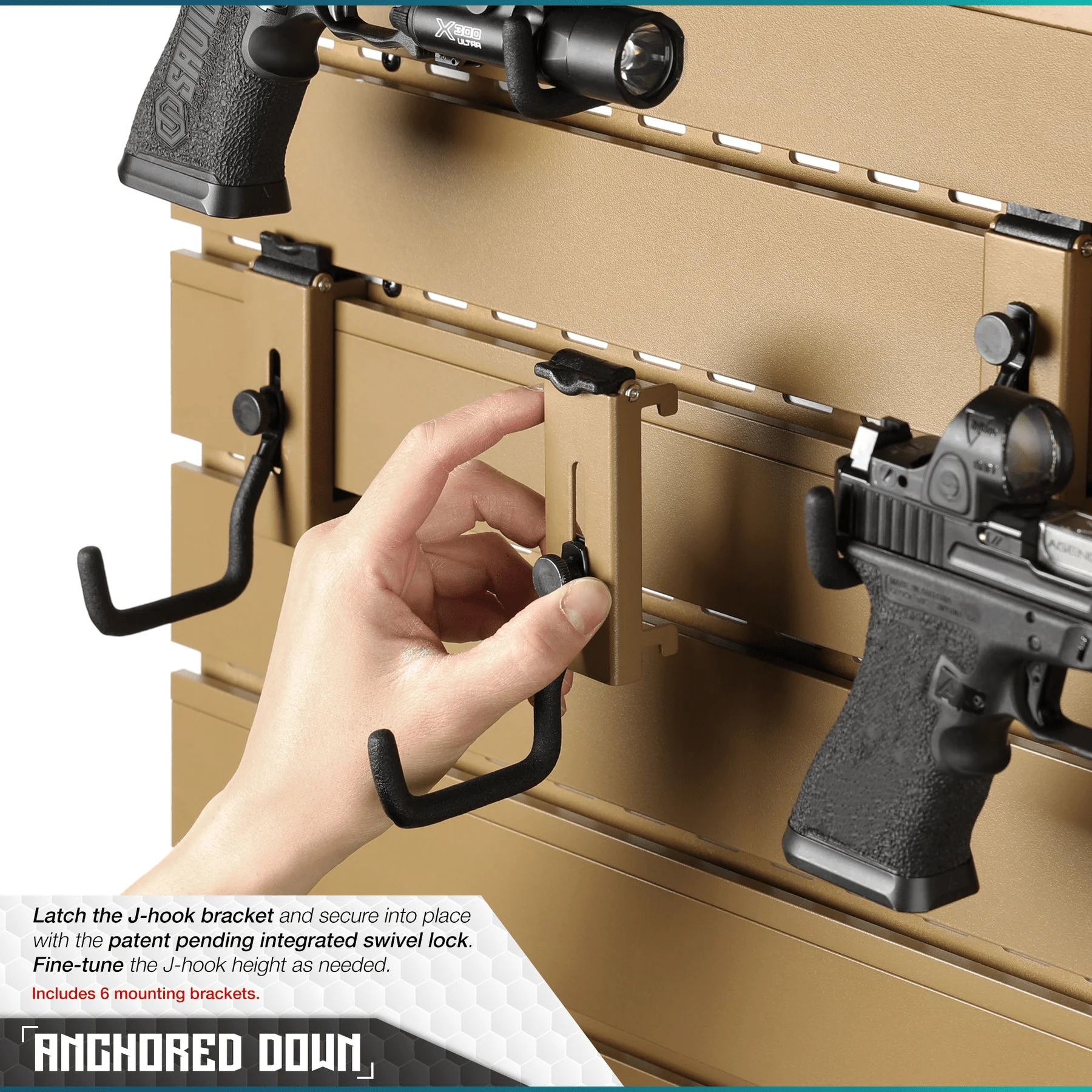 Wall Rack System - 5 Panel and Attachments - Image 4