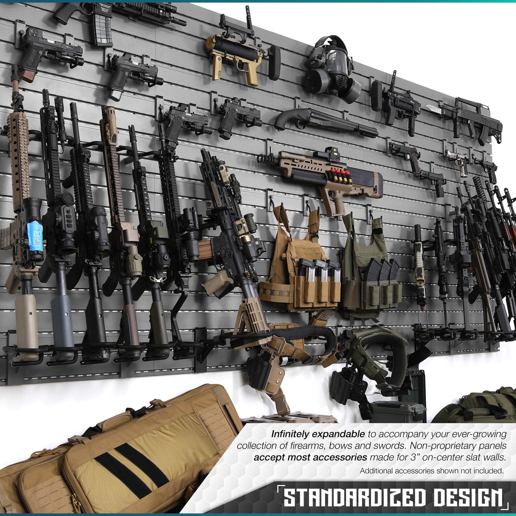 Wall Rack System - 5 Panel and Attachments - Image 7