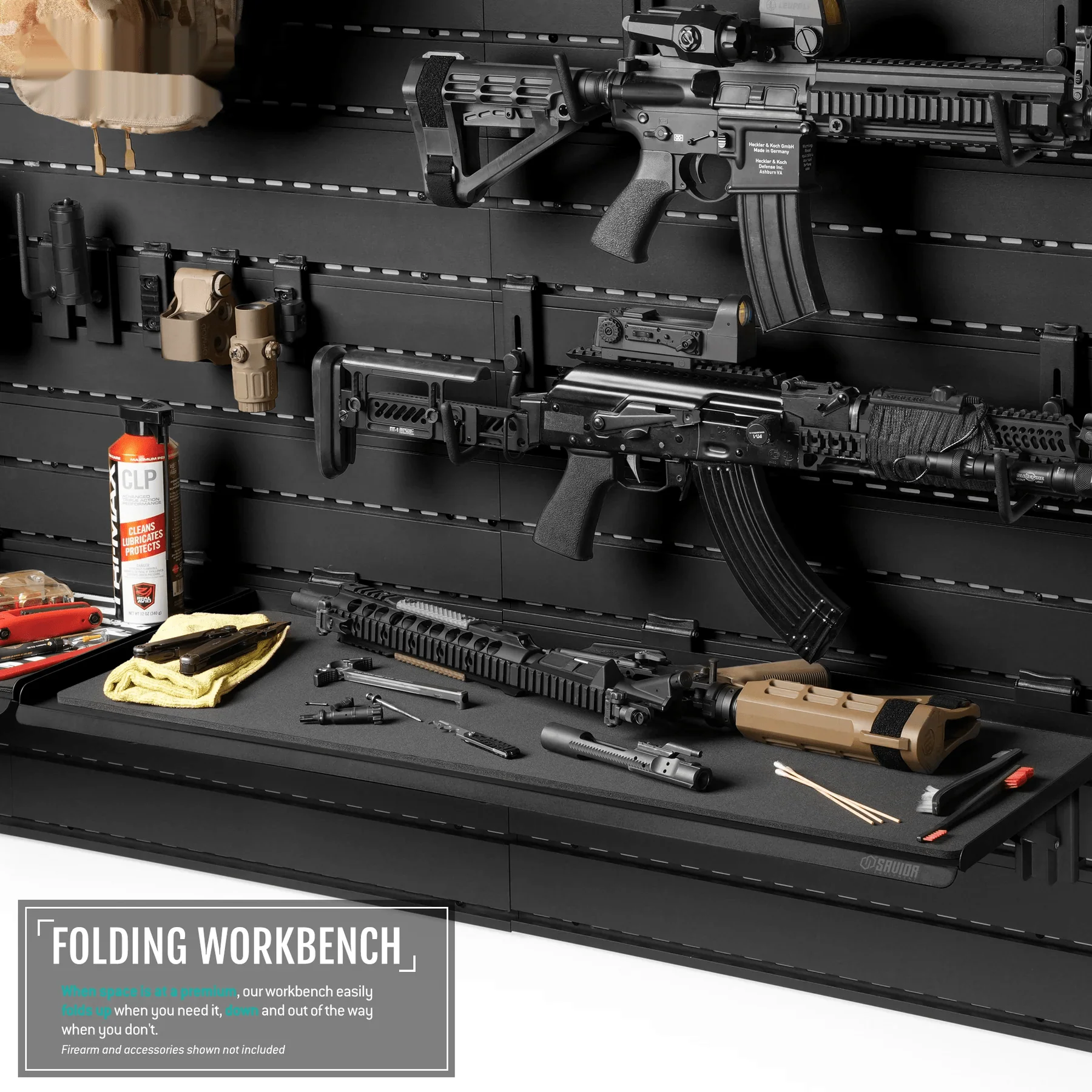 Wall Rack System - Folding Workbench (2 Sizes) - Image 4