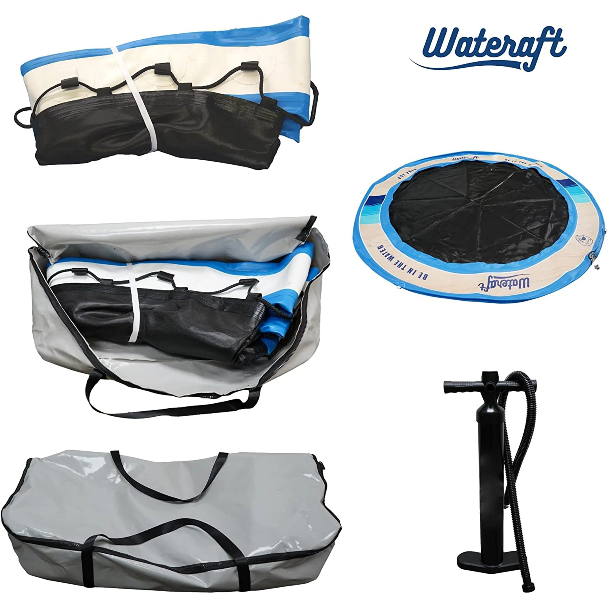 WateRaft Floating Inflatable Dock with Mesh Net Center - Image 8