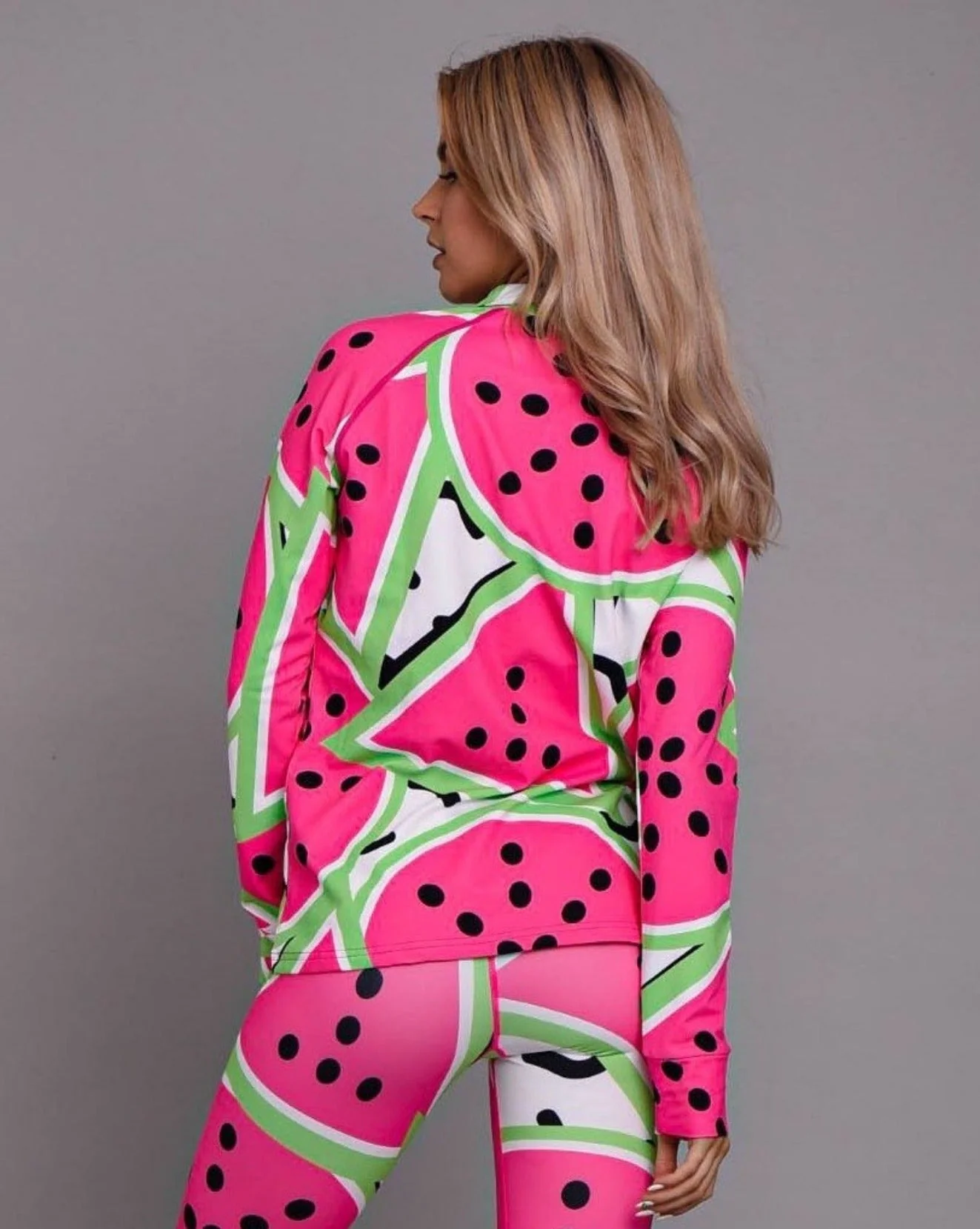 Watermelon Women's Pink Base Layer Top - Image 2