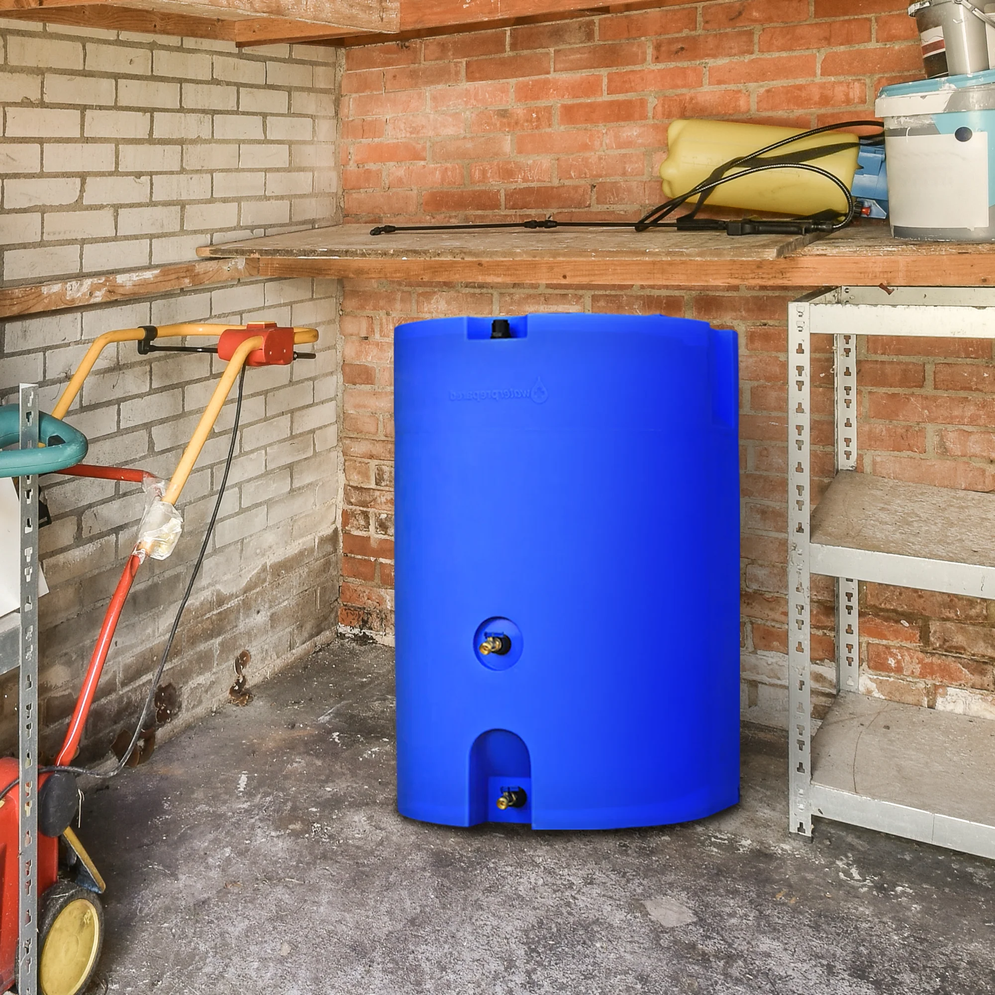 WaterPrepared 160 Gal Stackable Design Utility Water Tank w/ Large Cap, (3 Pack) - Image 8