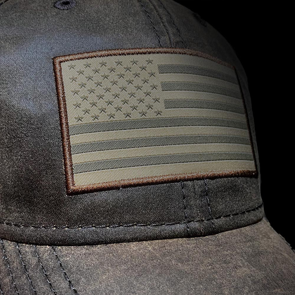 Waxed Cloth American Flag Dad Cap - Image 10