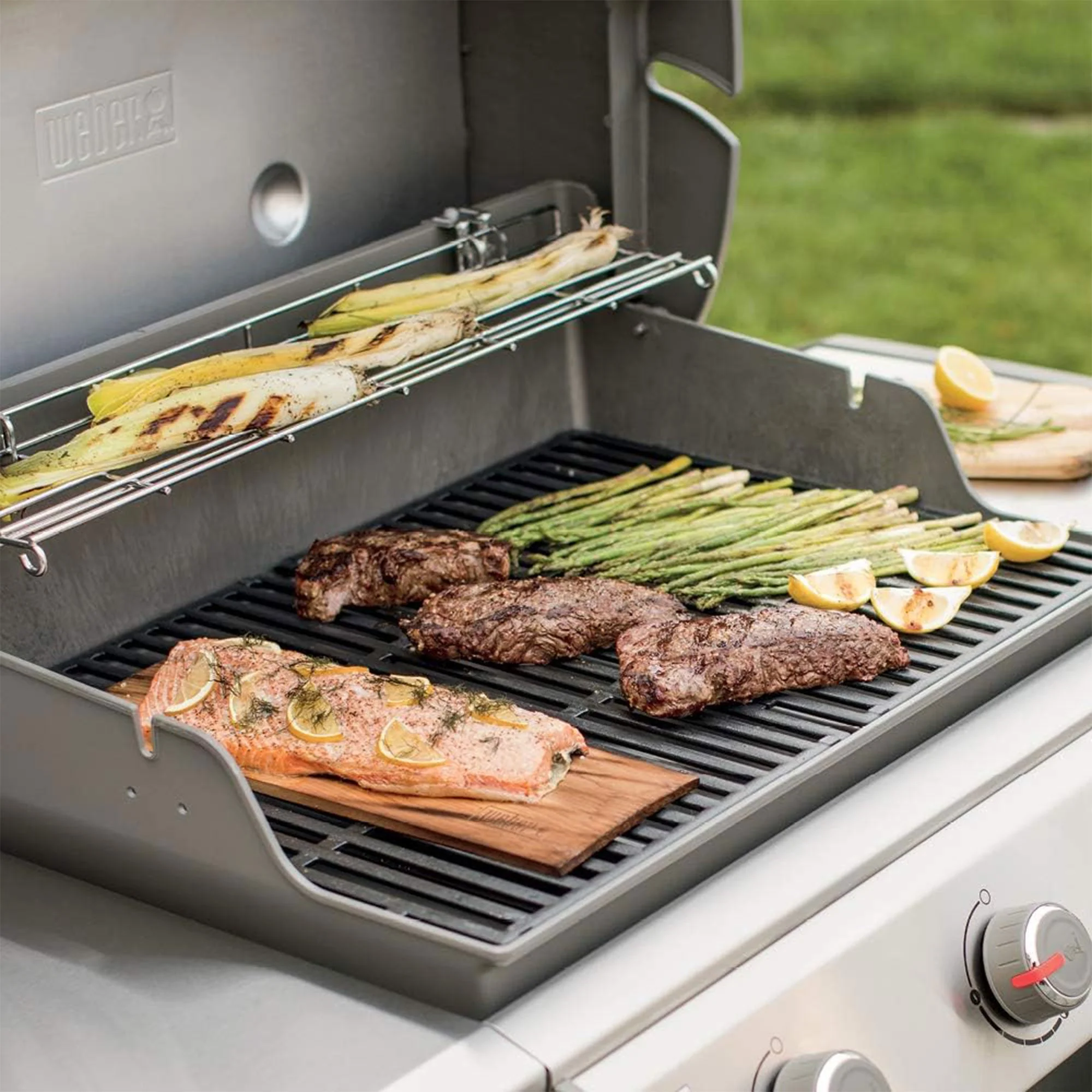 Weber Genesis II E315 Outdoor Stainless Steel 3 Burner Natural Gas Grill, Copper - Image 4