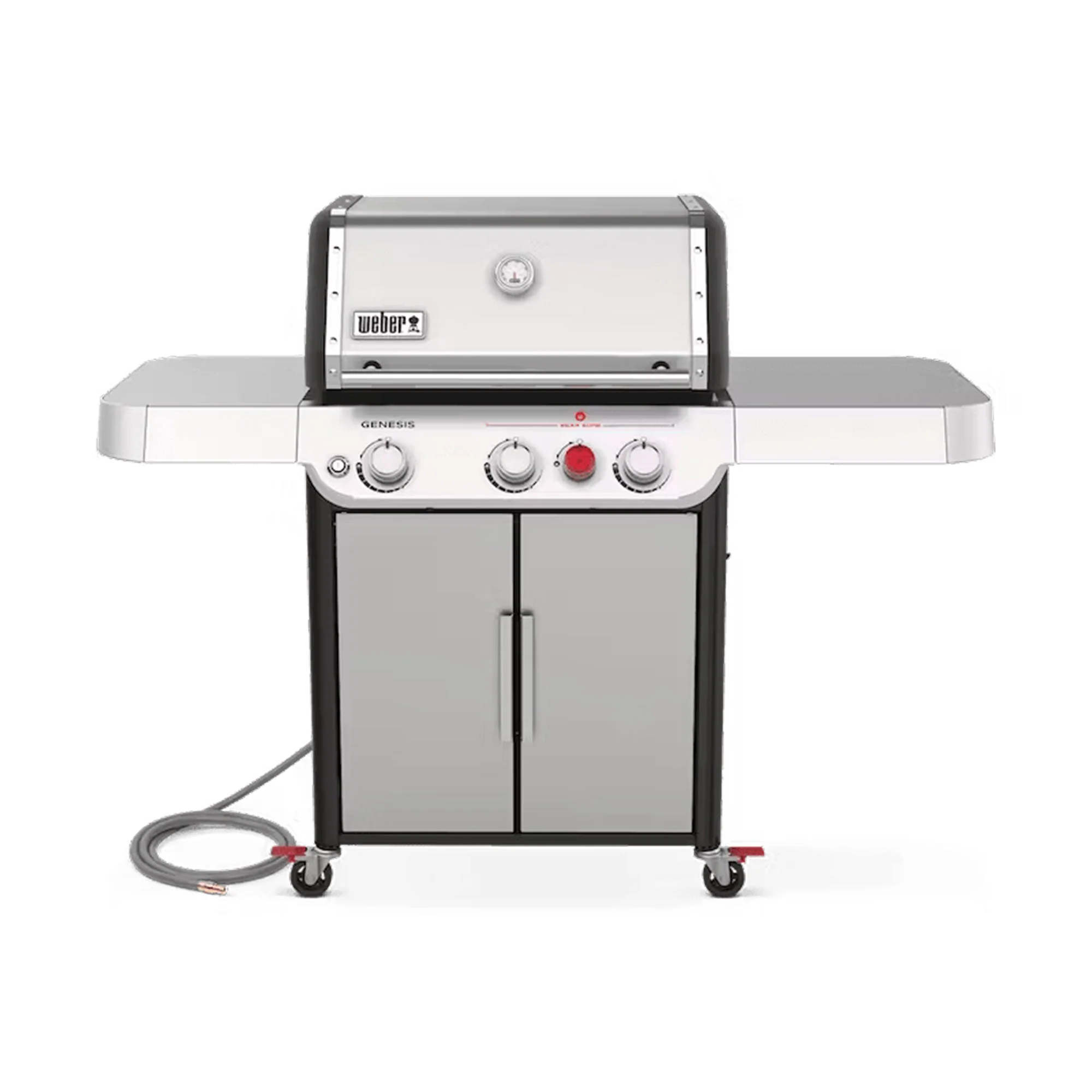Weber Genesis S-325s Outdoor Stainless Steel 3 Burner Natural Gas Grill, Silver - Image 8