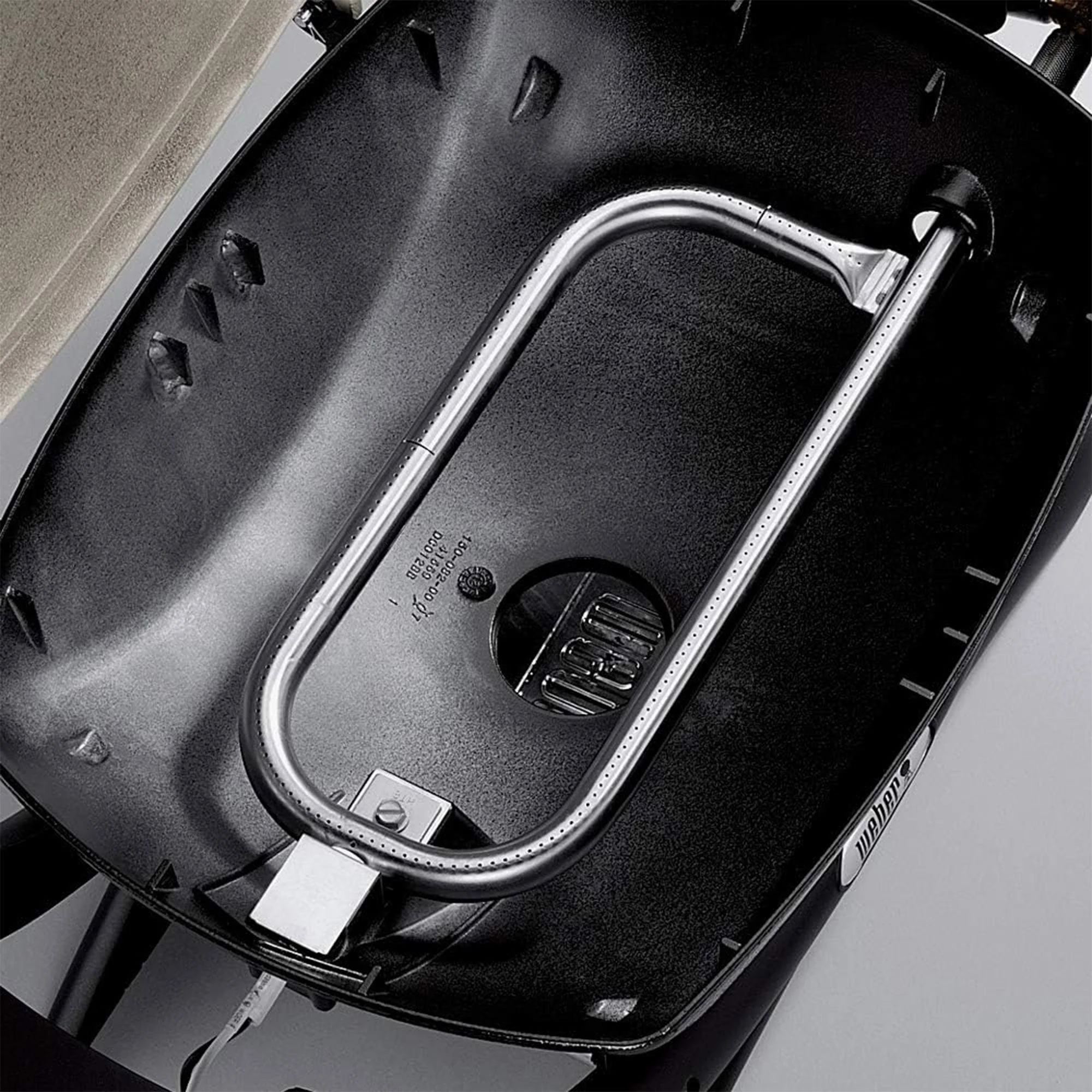 Weber Q 1200 Aluminum Lid Portable 8,500 BTU Liquid Propane Gas Grill, Black - Image 7