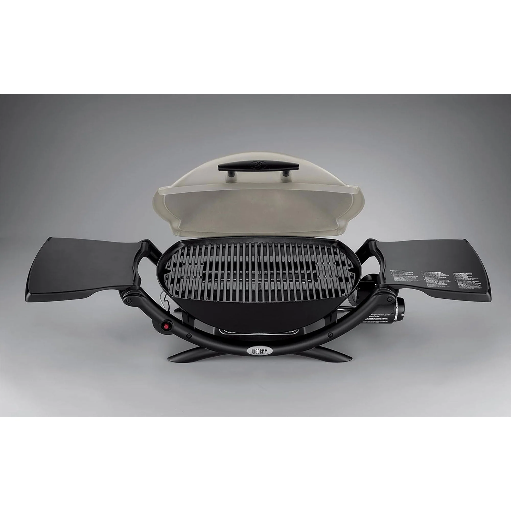 Weber Q 2000 Aluminum Portable 12,000 BTU Liquid Propane Gas Grill, Black/White - Image 4