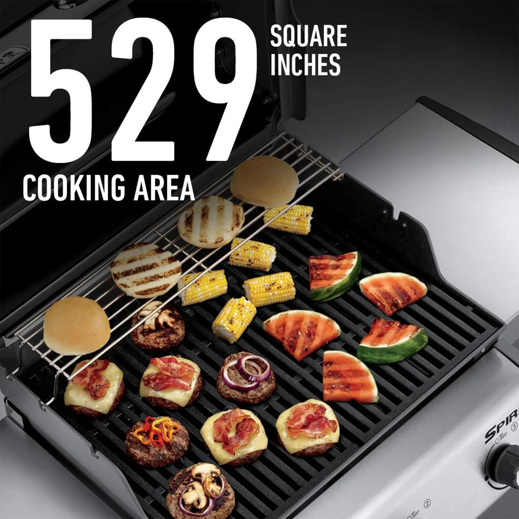 Weber Spirit E-330 Stainless Steel 3 Burner 32,000 BTUs Liquid Propane Gas Grill - Image 10